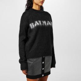 Balmain Retro Balmain Jumper In Brushed Mohair