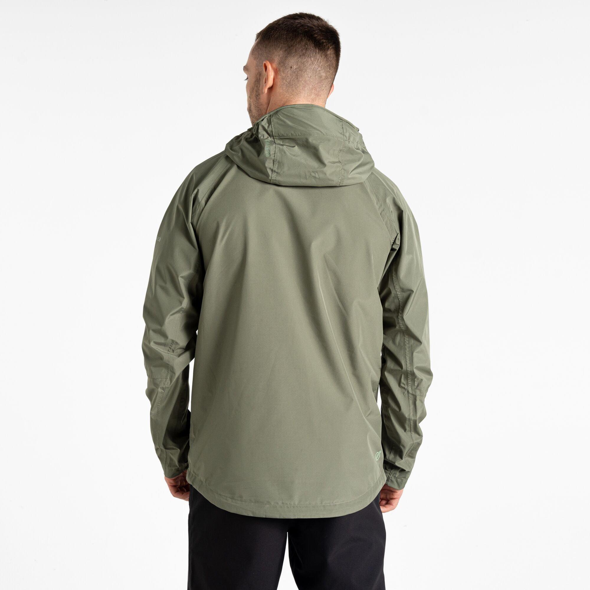 Olivine Green - Dare 2b - Men's Torrek Breathe Out Waterproof Windproof Breathable Packable Jacket - 4