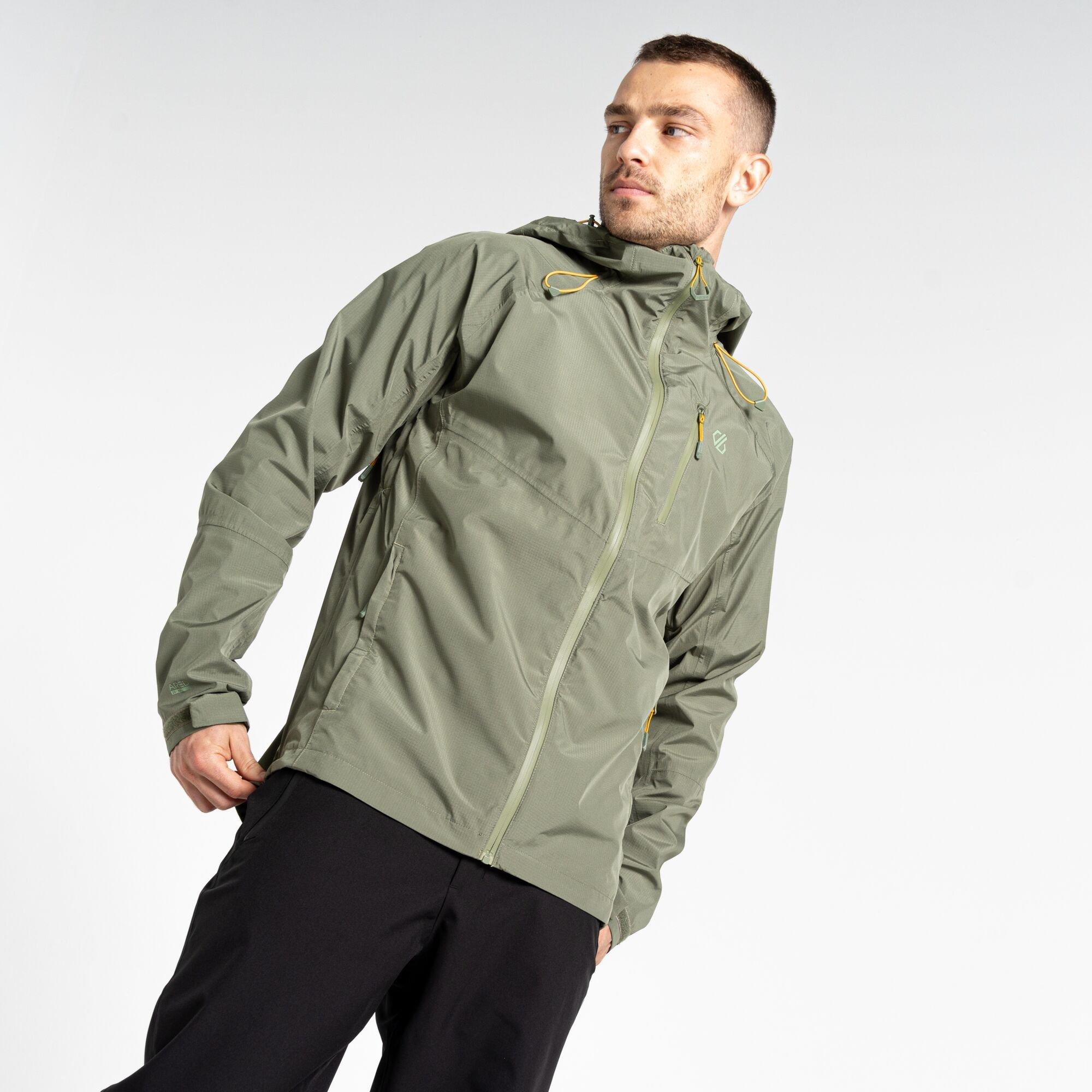 Olivine Green - Dare 2b - Men's Torrek Breathe Out Waterproof Windproof Breathable Packable Jacket - 5