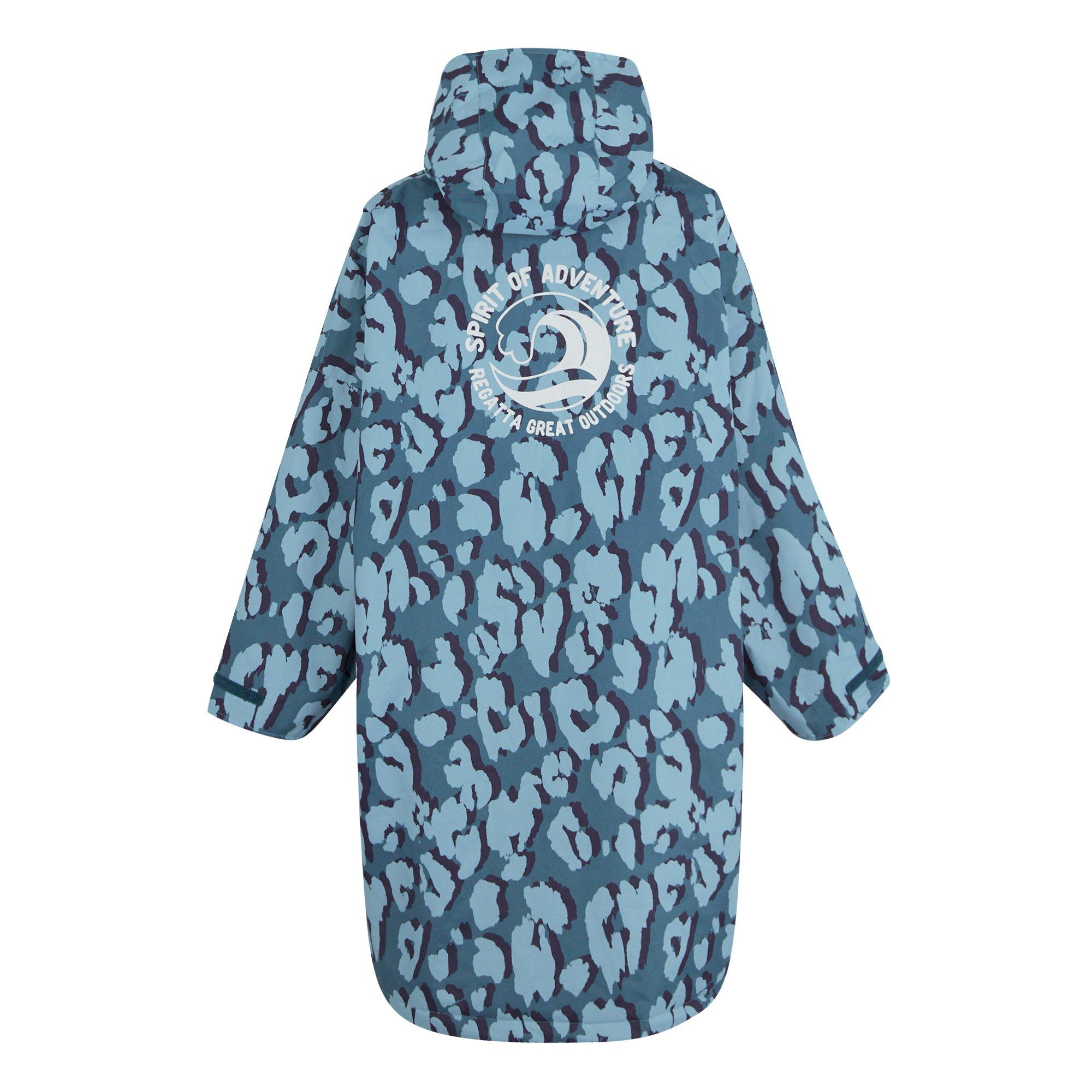 Blue - Regatta - Unisex Kids Waterproof Fleece Lined Changing Robe - 9