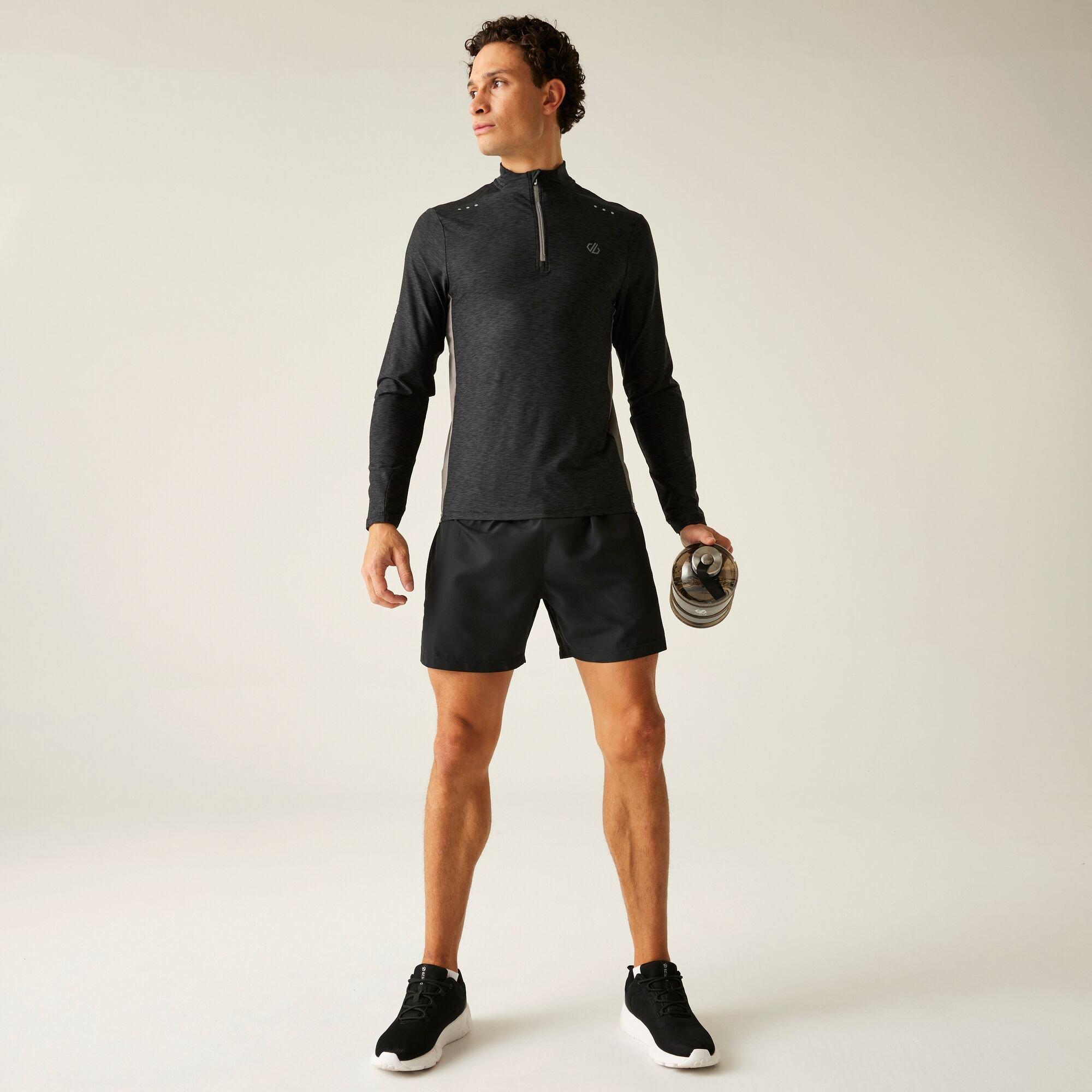 Black Marl - Dare 2b - Men's Power Up III Long-Sleeve Cycling Jersey - 3