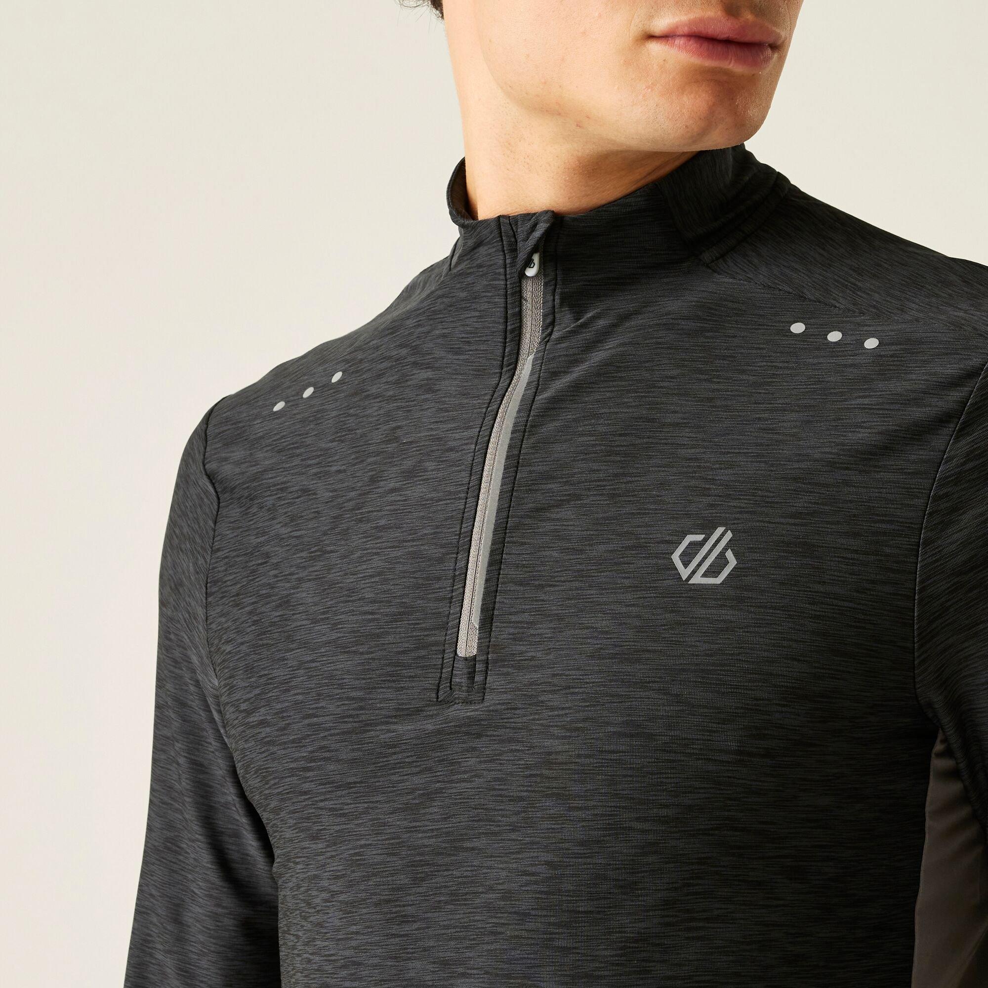 Black Marl - Dare 2b - Men's Power Up III Long-Sleeve Cycling Jersey - 5