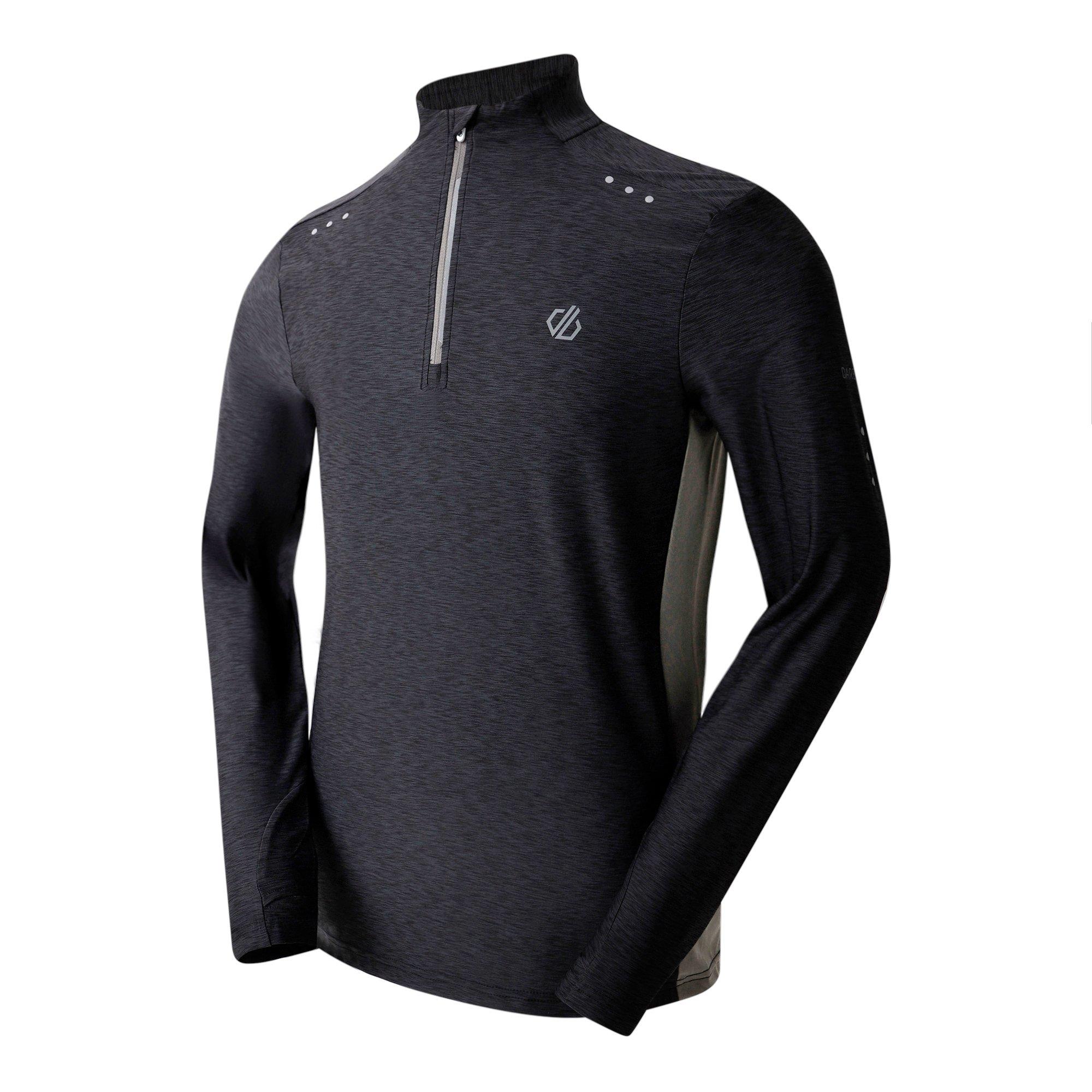 Black Marl - Dare 2b - Men's Power Up III Long-Sleeve Cycling Jersey - 8