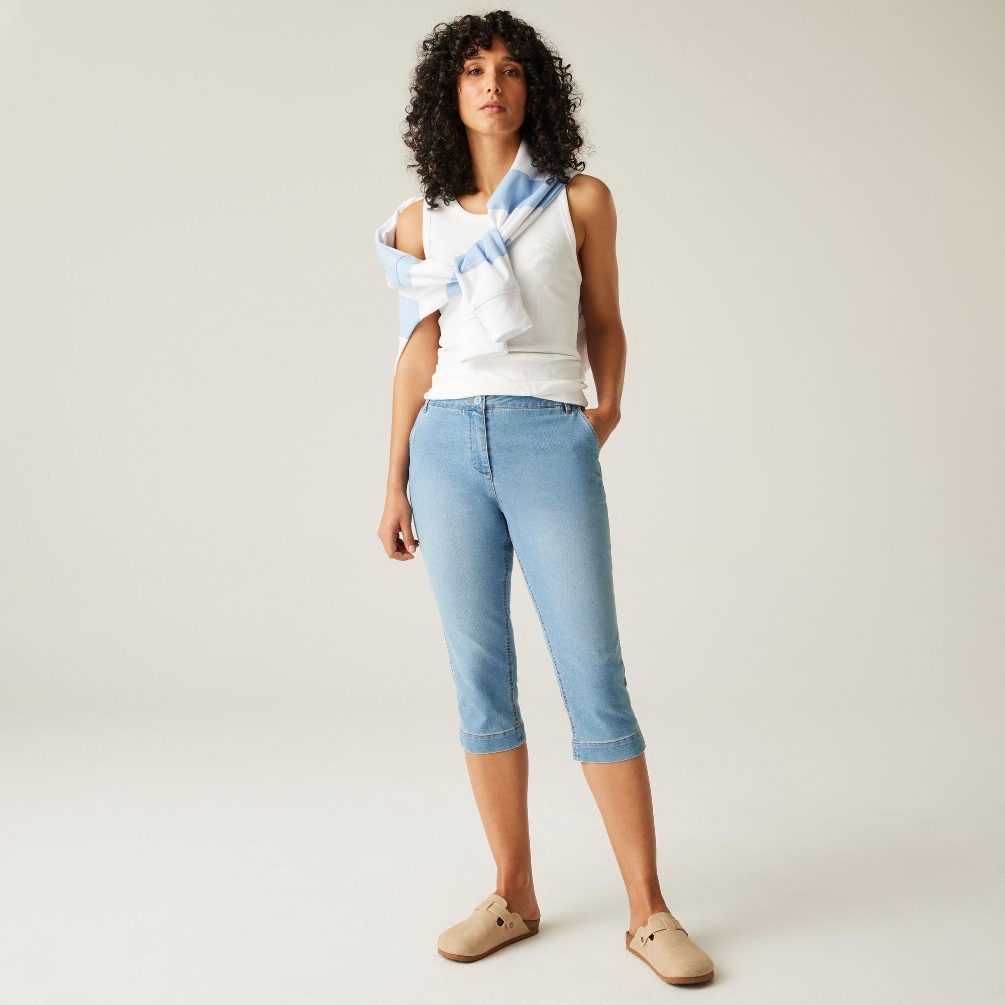 True Denim Ligh - Regatta - Womens Bayletta Capri Trousers - 3