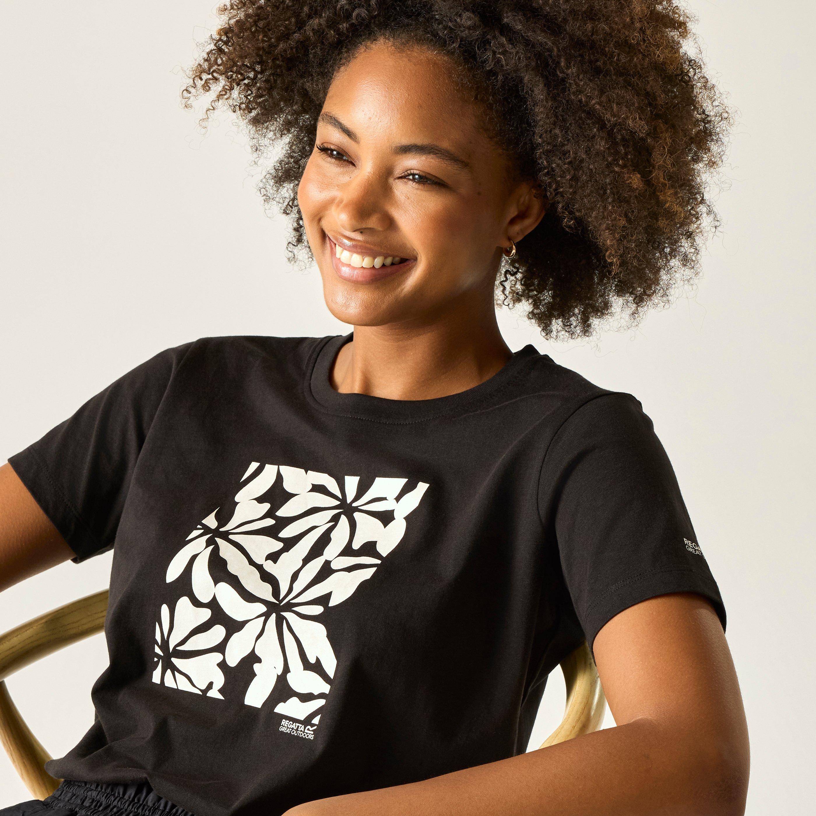 Regatta Women's Filandra Ix Breathable T-Shirt - Blkabsctflrl - 12
