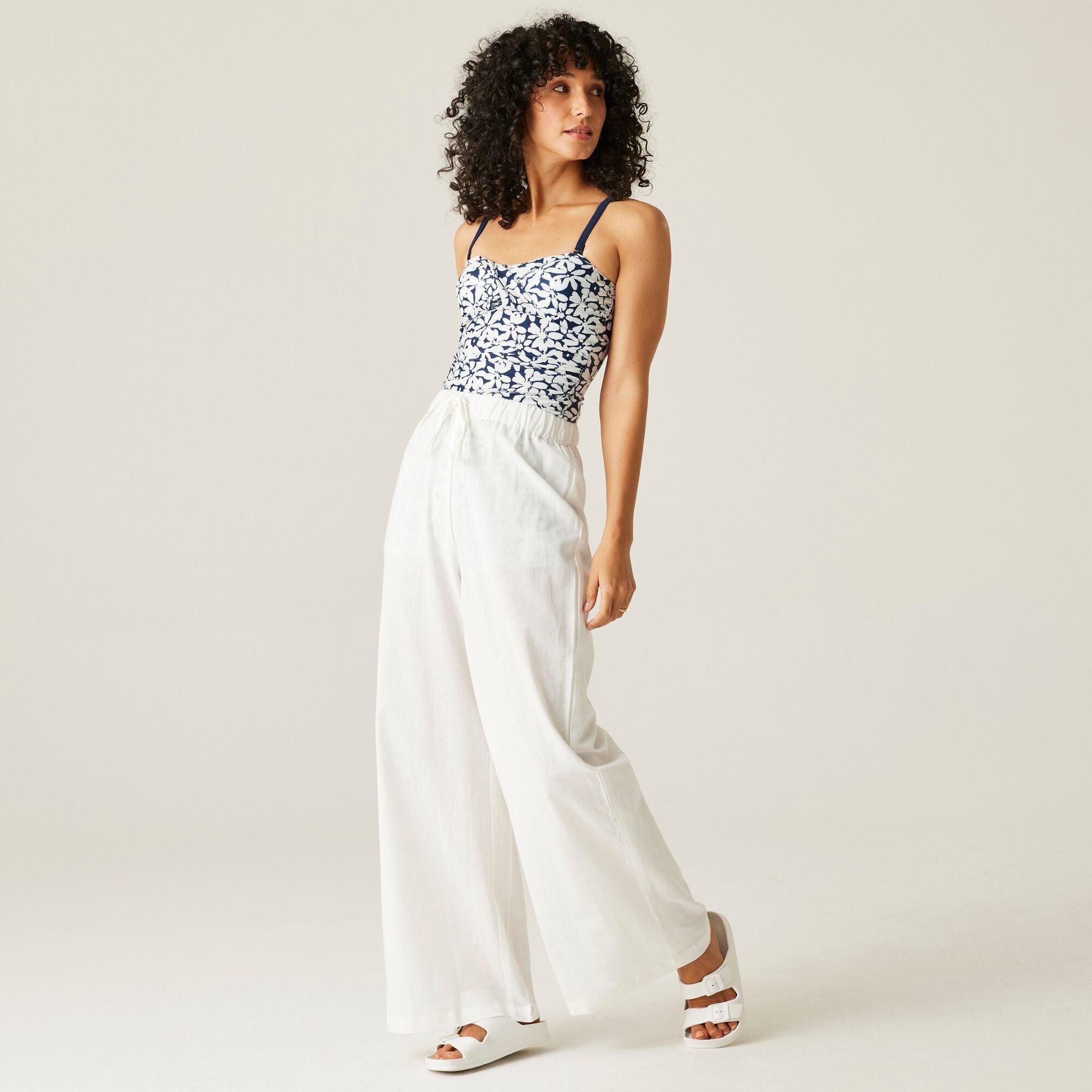 Navy/White Larg - Regatta - Women's Aceana III Bandeau Tankinis - 1