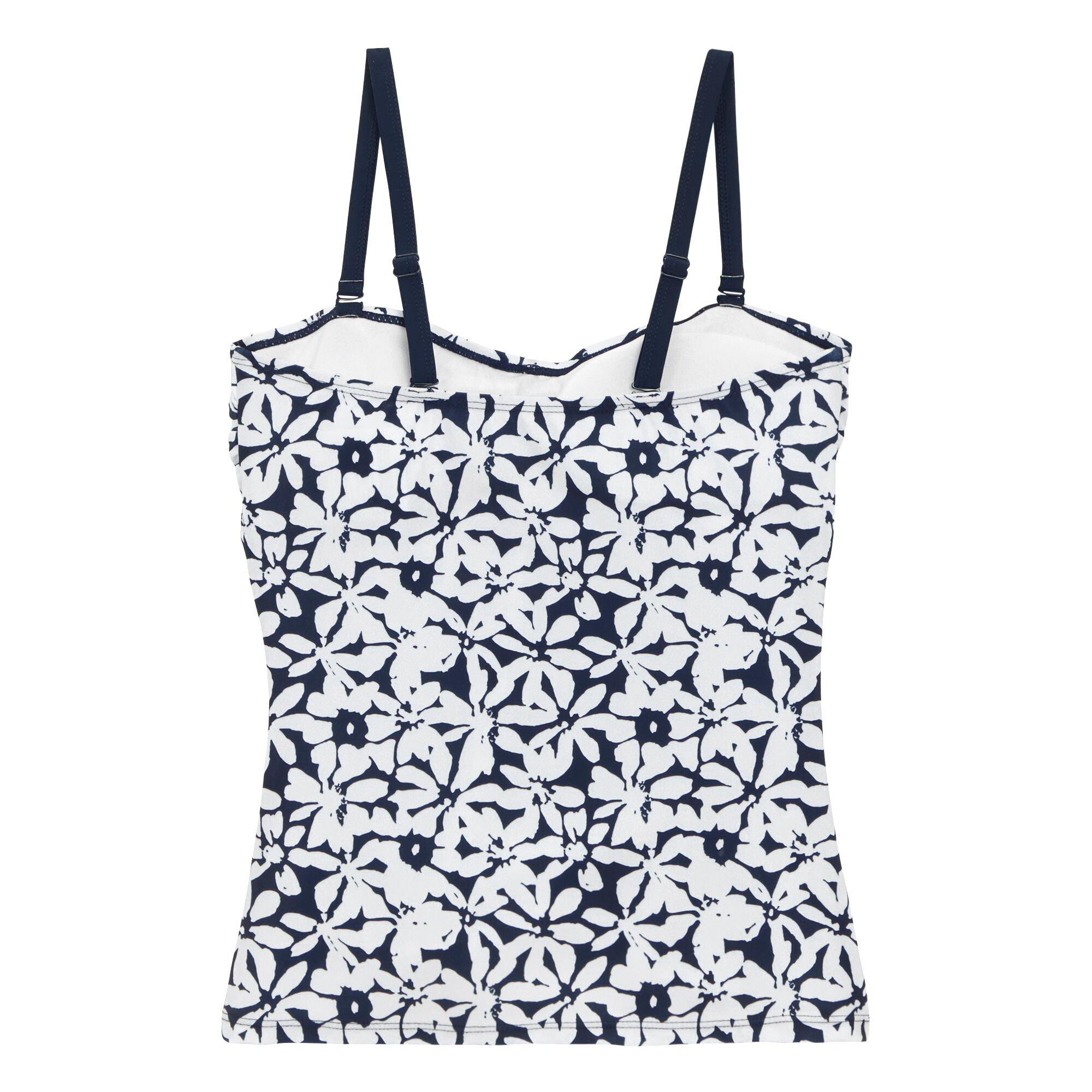 Navy/White Larg - Regatta - Women's Aceana III Bandeau Tankinis - 6