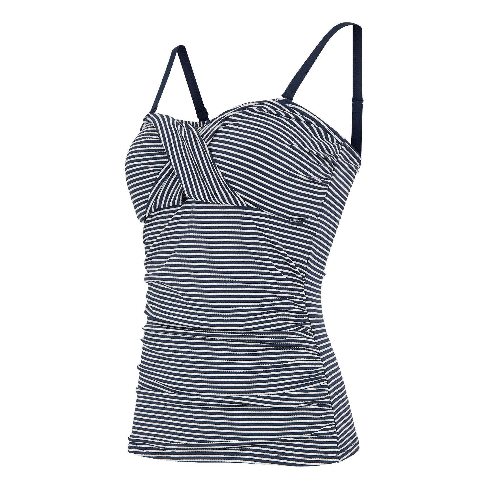 Navy/White Seer - Regatta - Aceana III Tummy Controlled UV50+ Tankini Top - 8