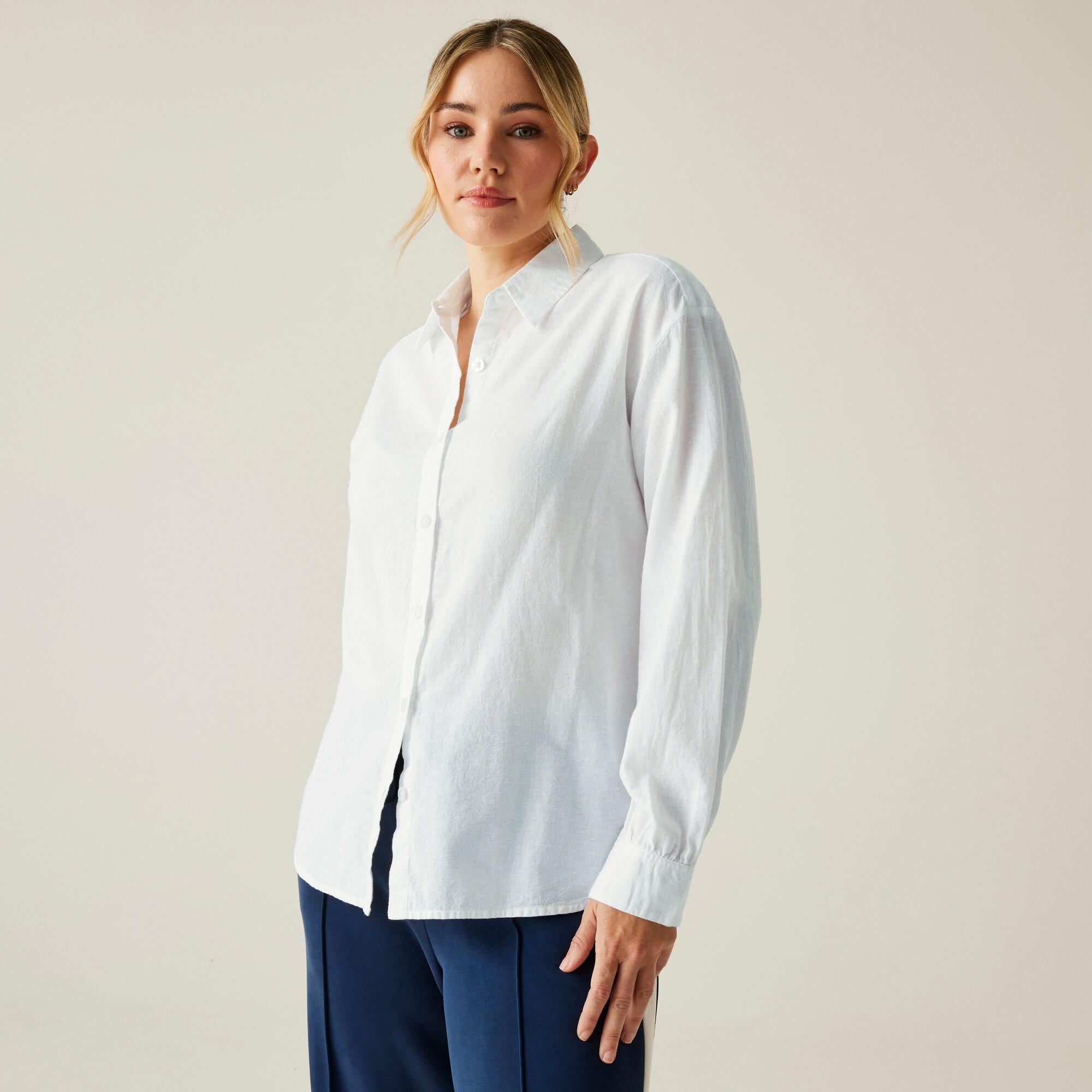 White - Regatta - Women's Primevere II Long-Sleeve Plain Shirt - 1