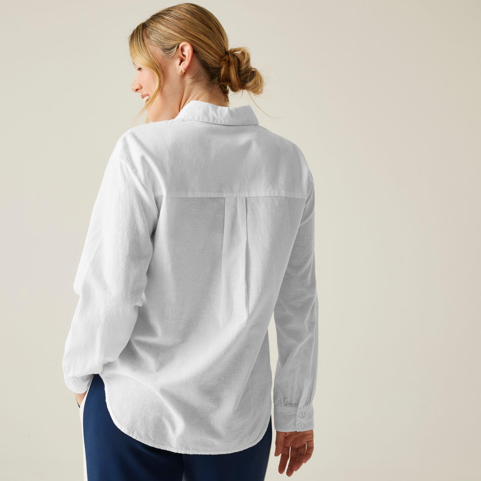 White - Regatta - Women's Primevere II Long-Sleeve Plain Shirt - 2