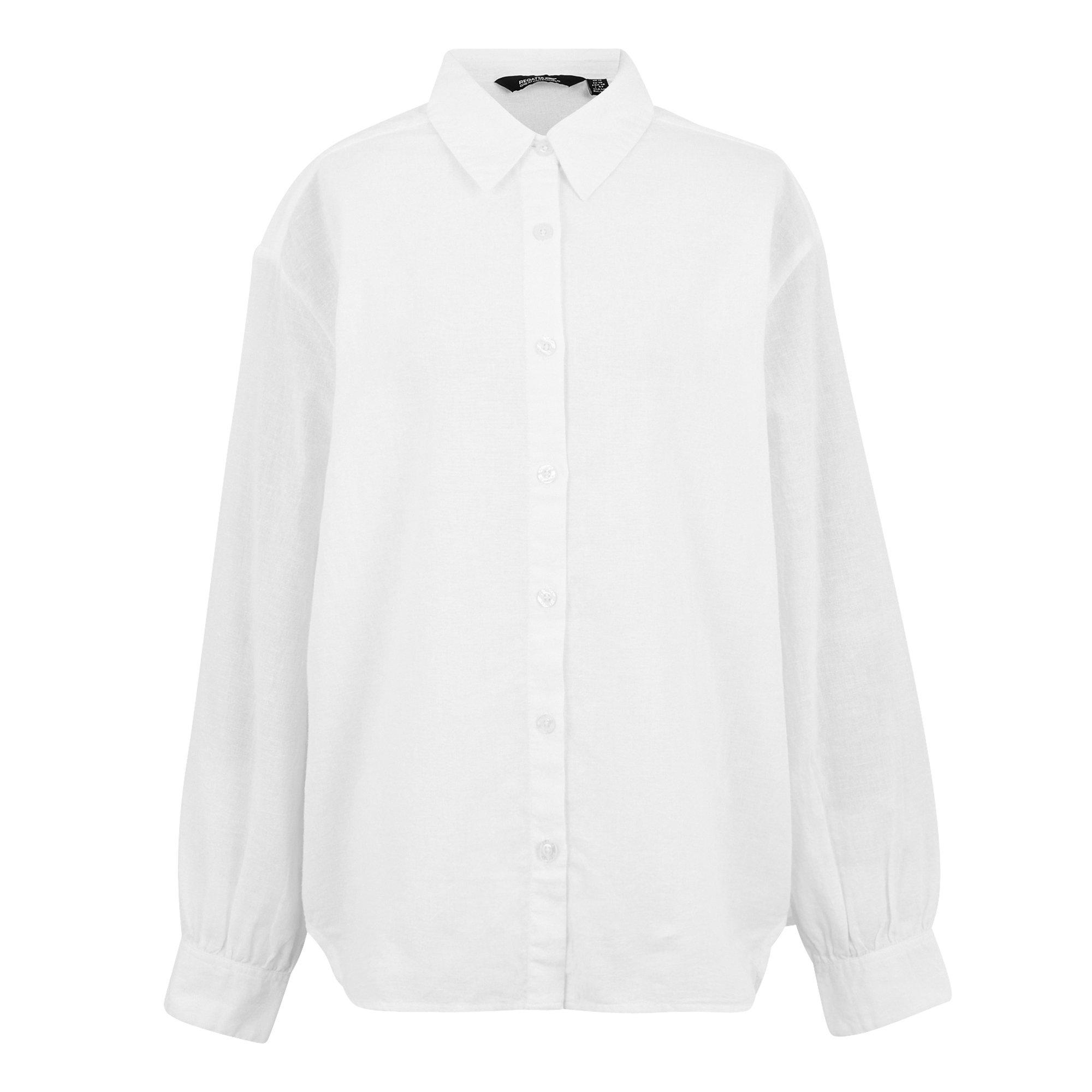 White - Regatta - Women's Primevere II Long-Sleeve Plain Shirt - 5