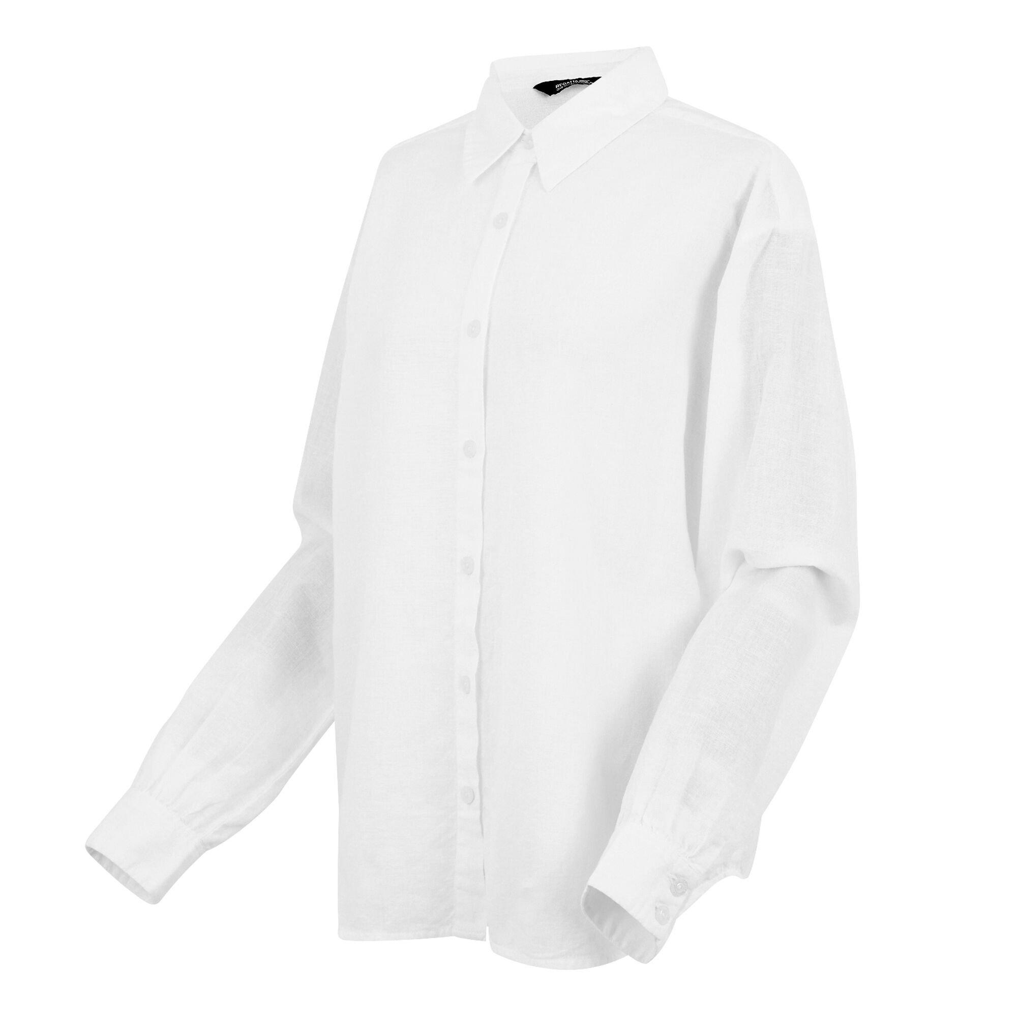 White - Regatta - Women's Primevere II Long-Sleeve Plain Shirt - 7
