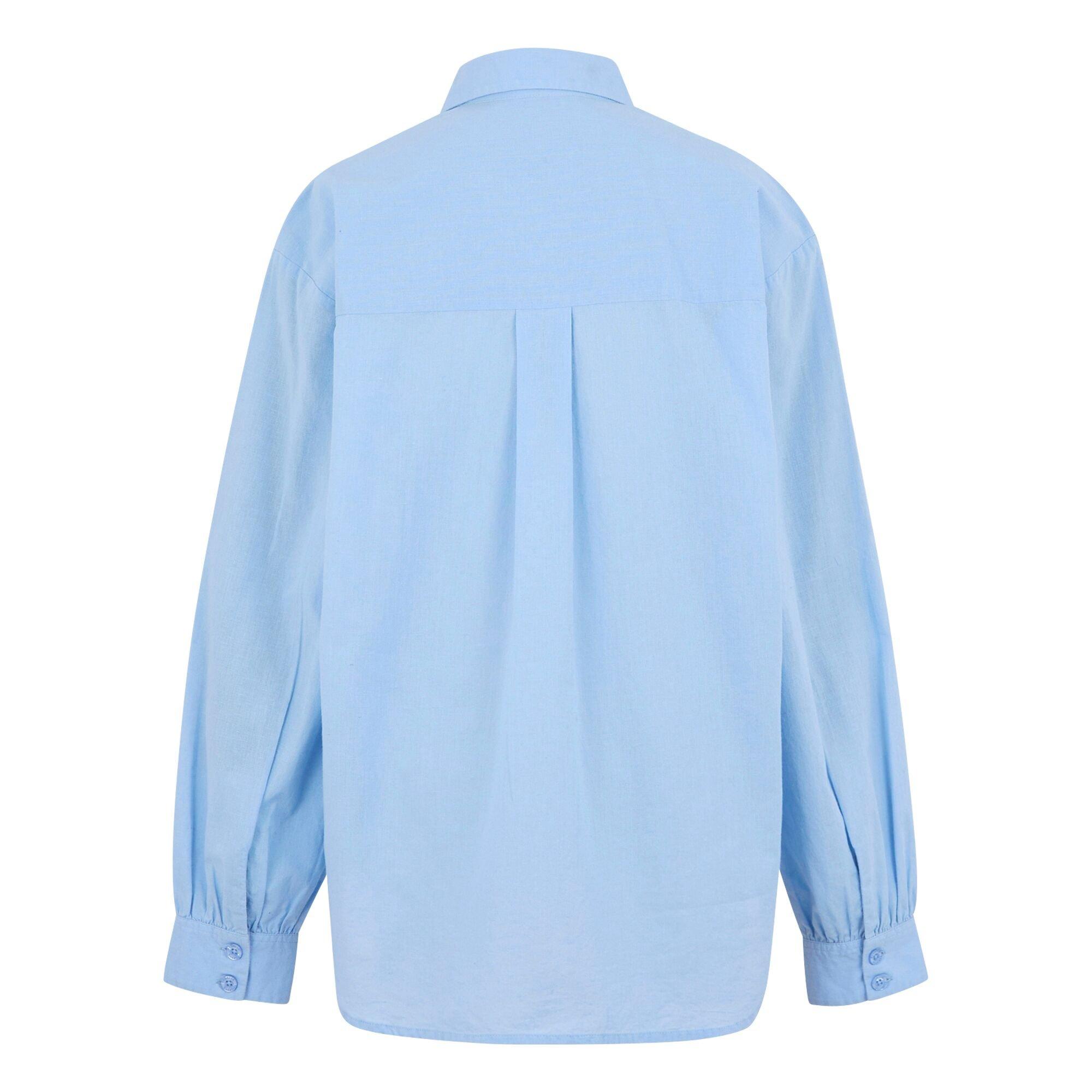 Chambray Blue - Regatta - Women's Primevere II Long-Sleeve Plain Shirt - 6