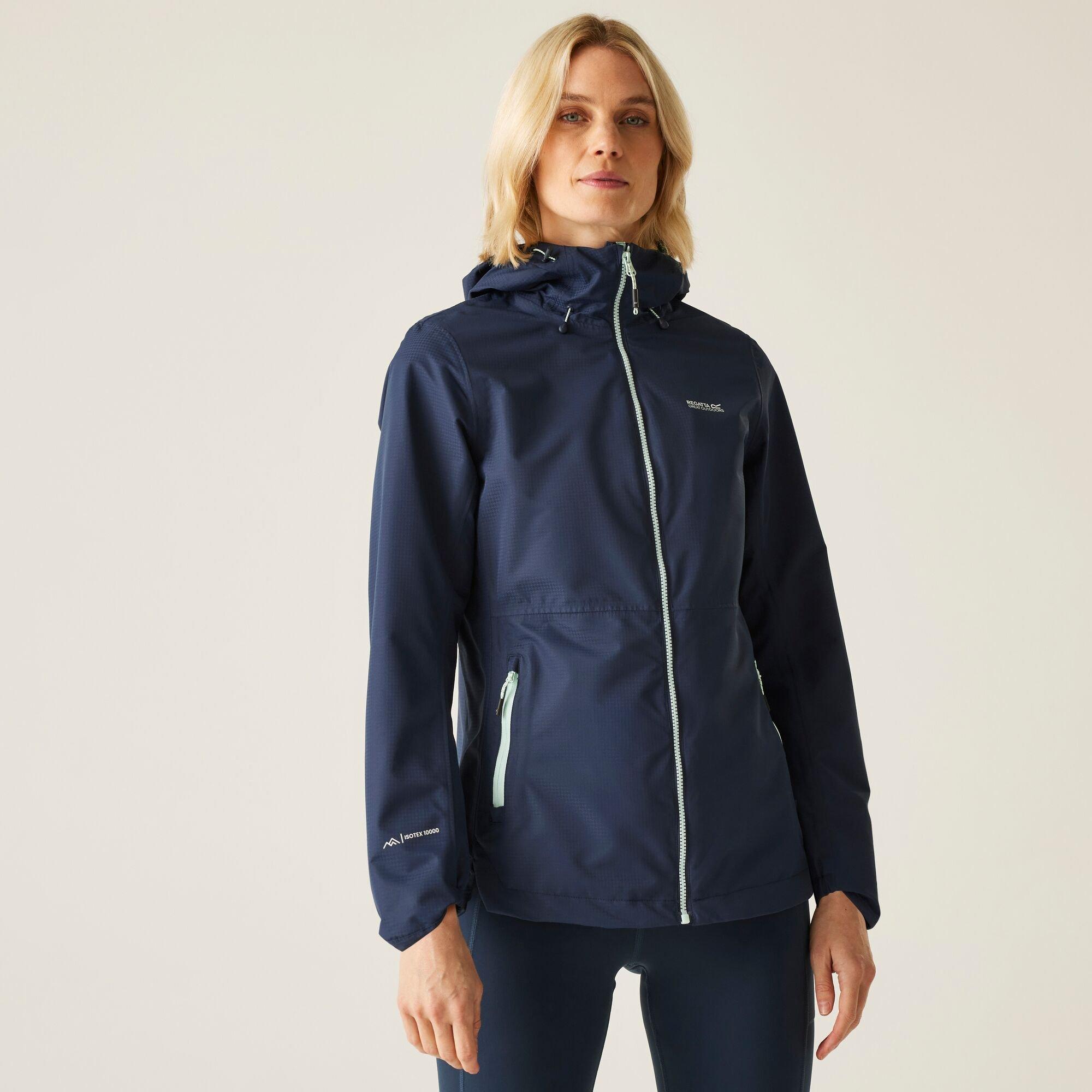 Navy (Icy Morn) - Regatta - Womens Hamara IV Waterproof Isotex Jacket - 2