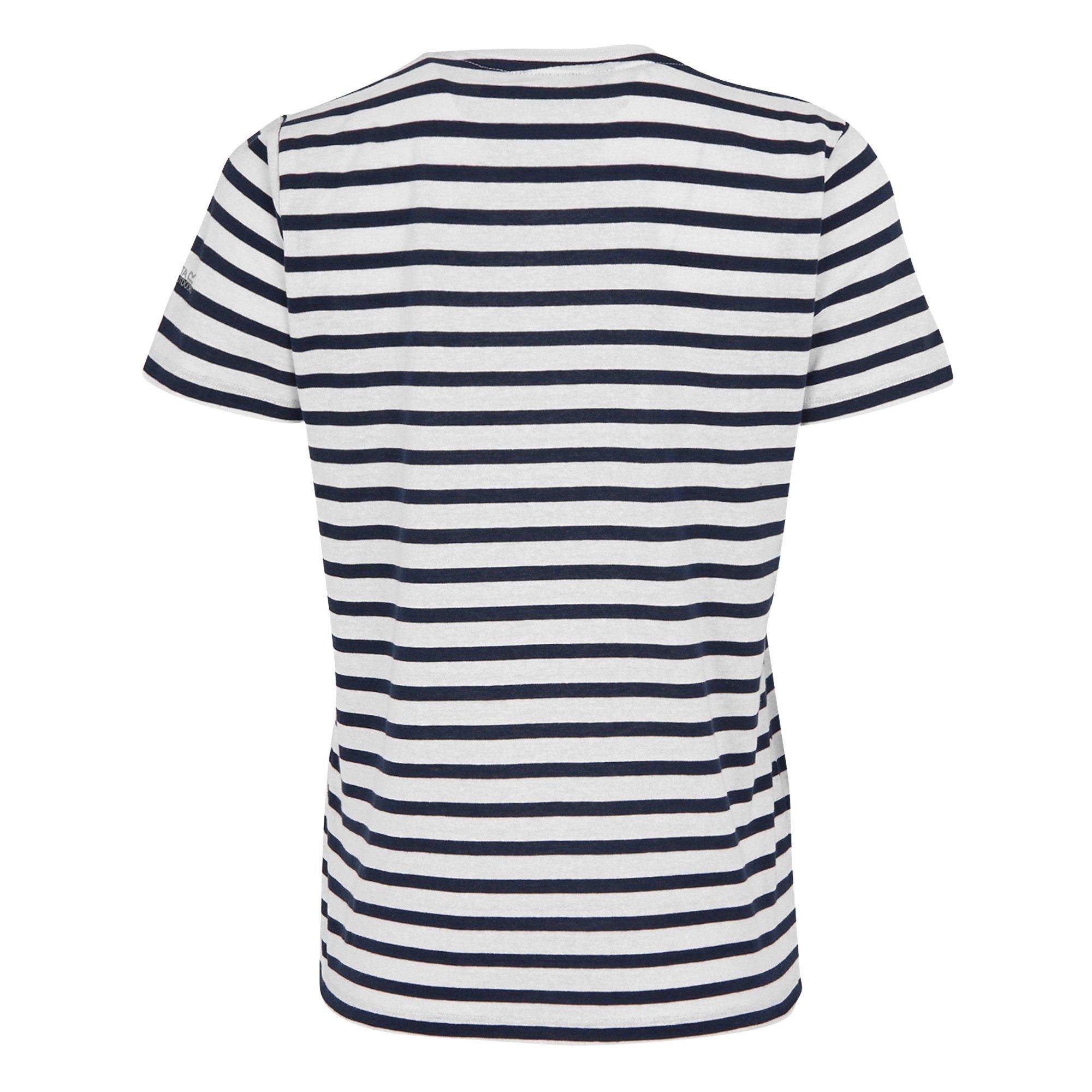 White/Navy Stri - Regatta - Womens Bayletta Short-Sleeved T-Shirt - 6