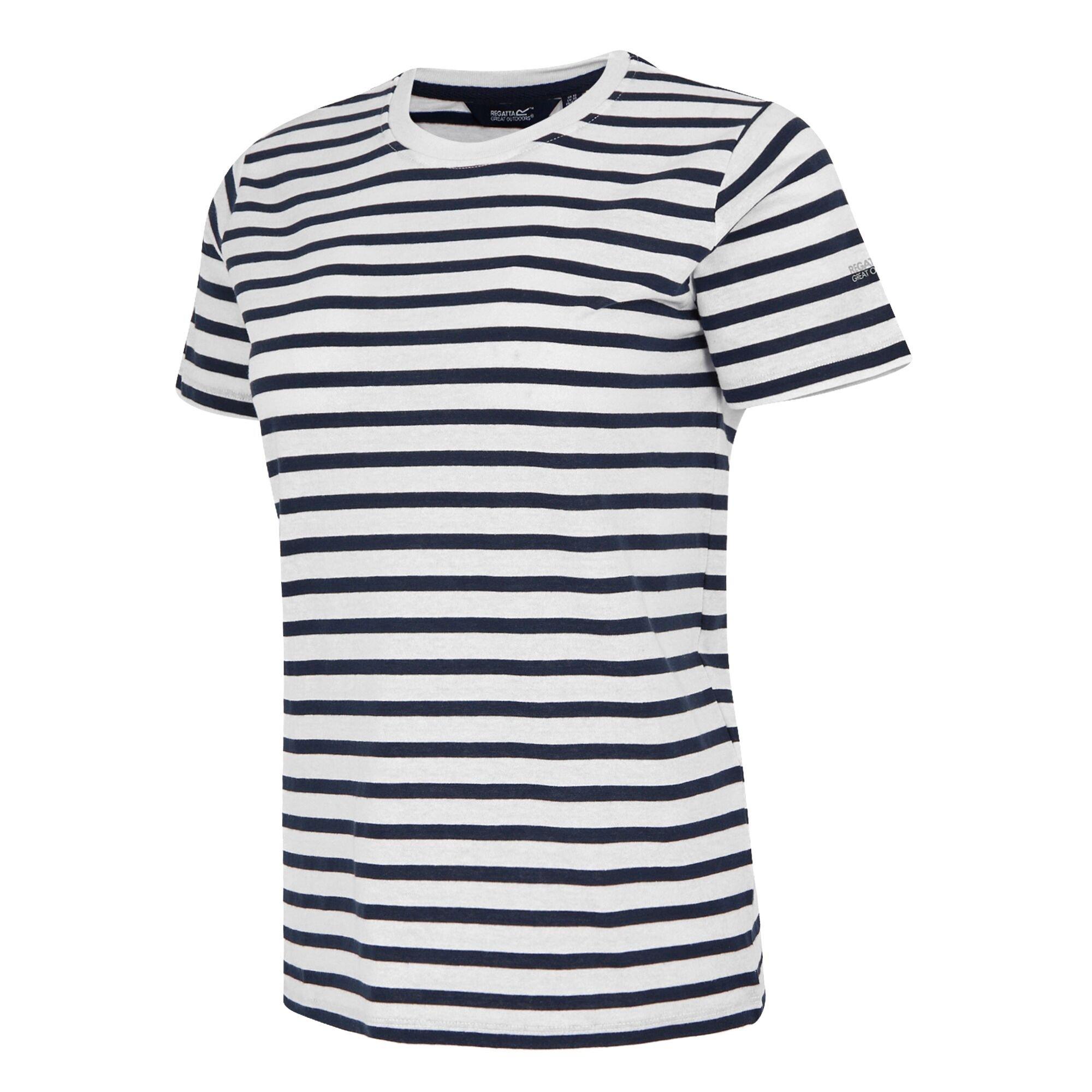 White/Navy Stri - Regatta - Womens Bayletta Short-Sleeved T-Shirt - 7