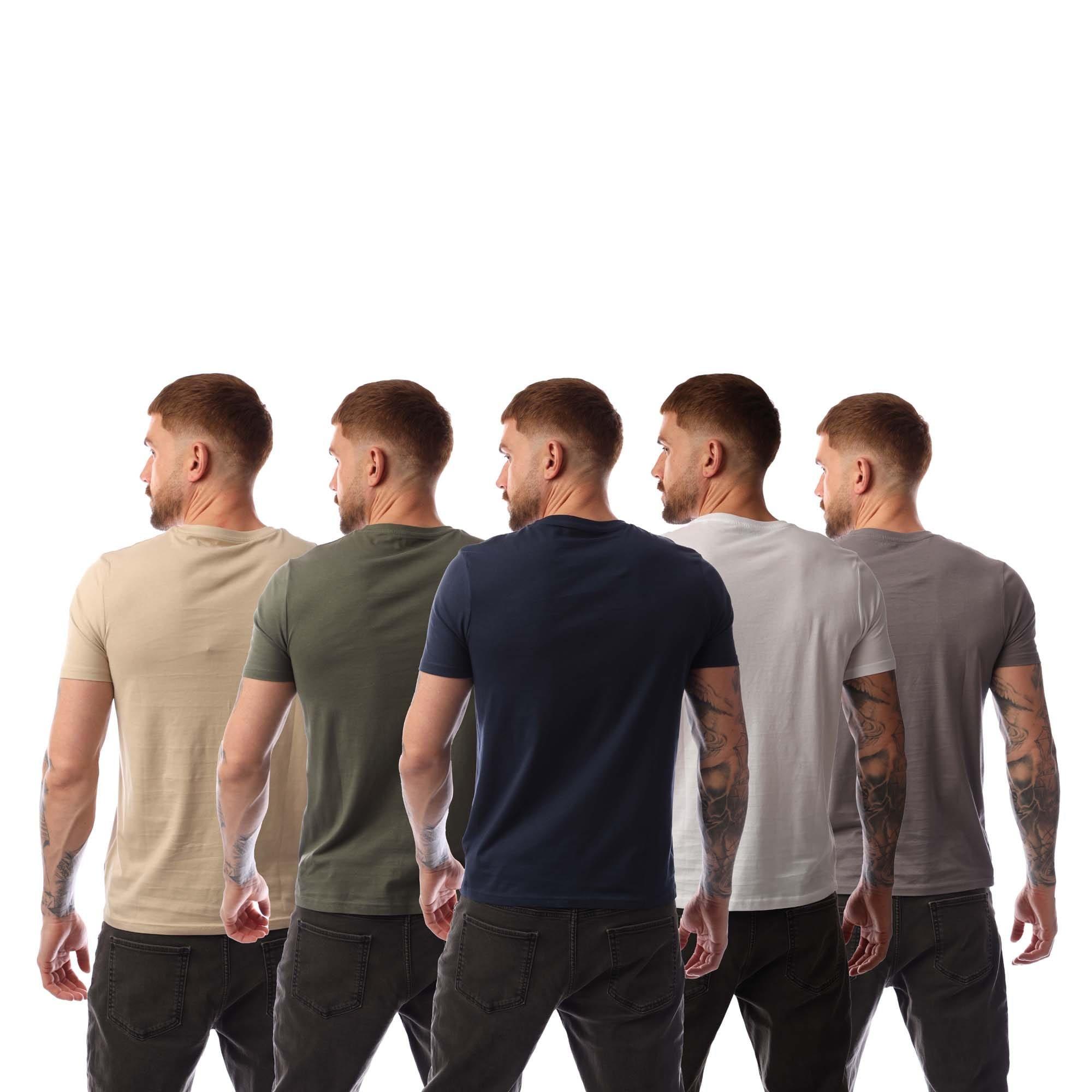 Multi Colour - Nicce - Buena 5 Pack T-Shirts - 2