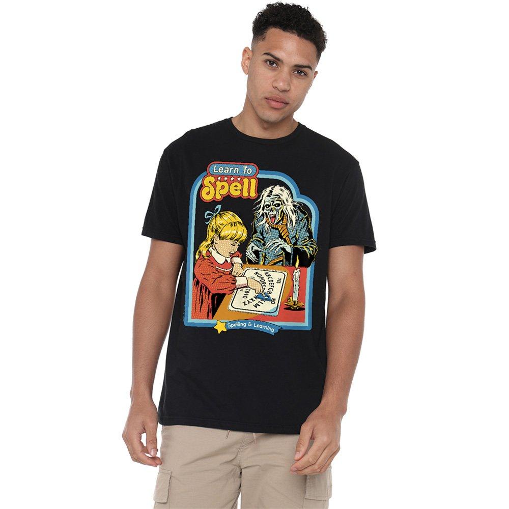 Black - Steven Rhodes - Steven Rhodes Learn To Spell T-Shirt Black - 1