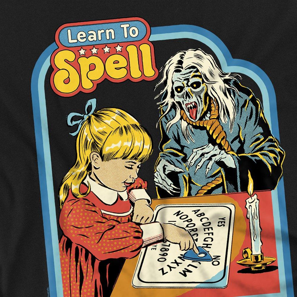 Black - Steven Rhodes - Steven Rhodes Learn To Spell T-Shirt Black - 2