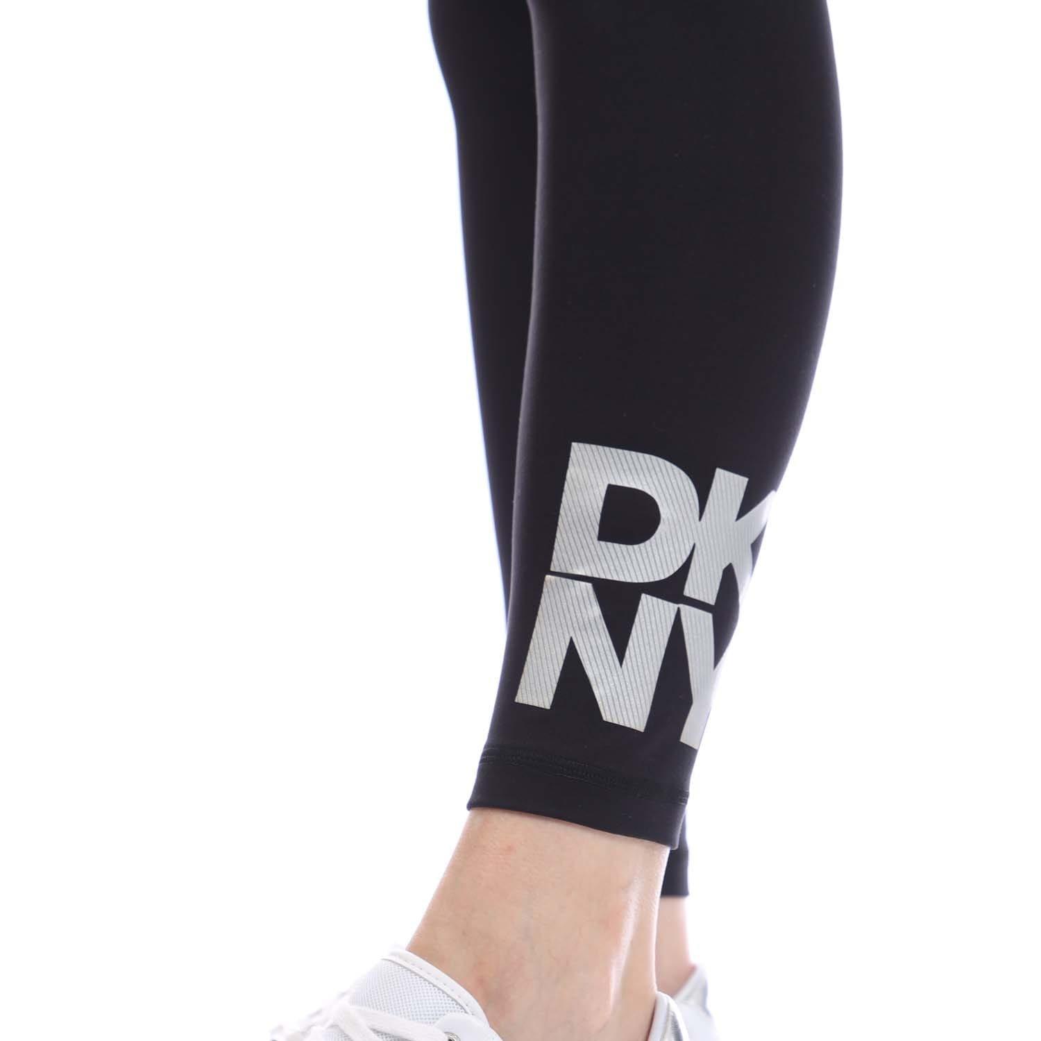 Black Silver - DKNY - High Waist Skinny-Fit Solid Tight - 2