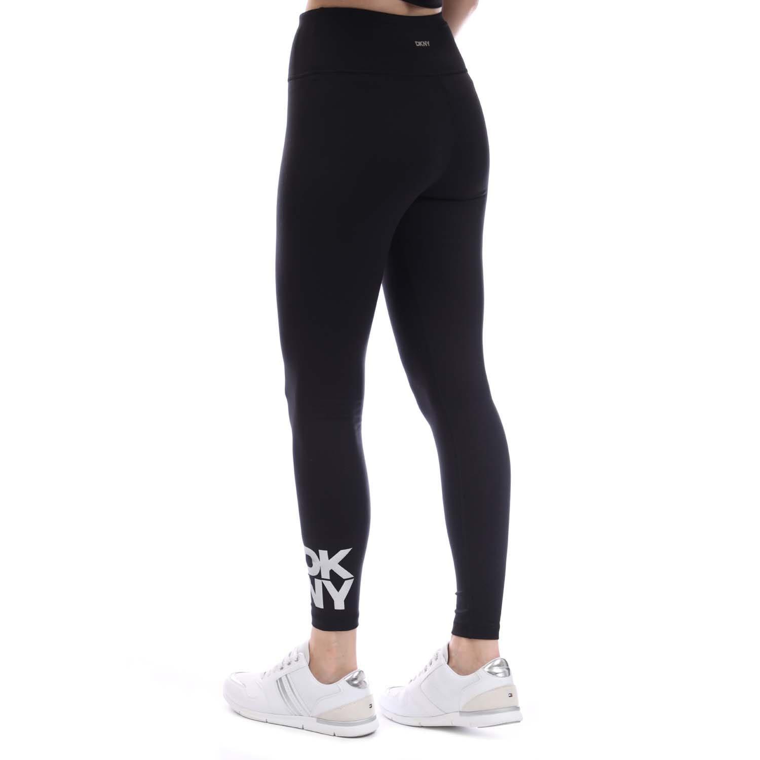 Black Silver - DKNY - High Waist Skinny-Fit Solid Tight - 3