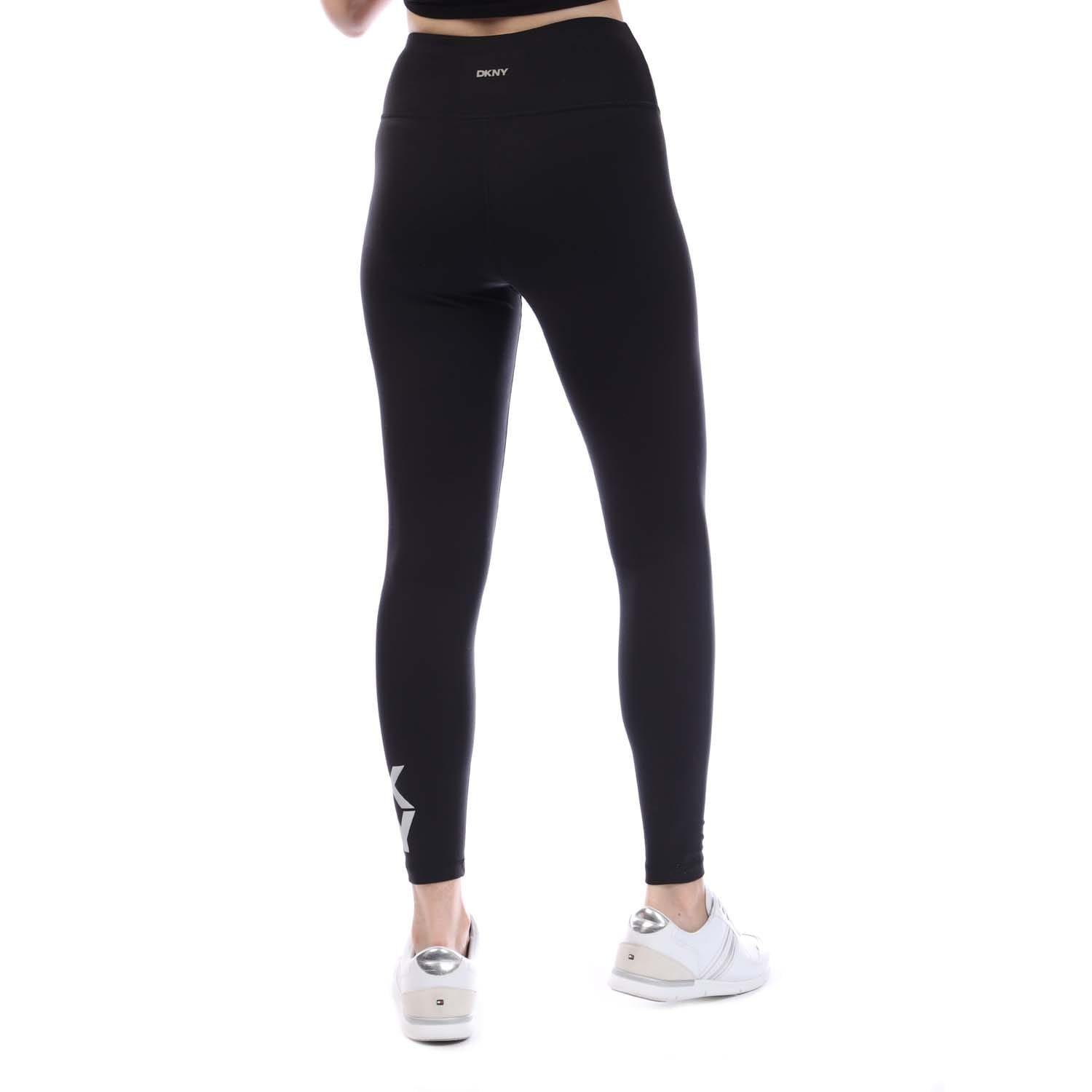 Black Silver - DKNY - High Waist Skinny-Fit Solid Tight - 4
