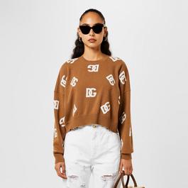 Dolce and Gabbana Logo Knit Sweater