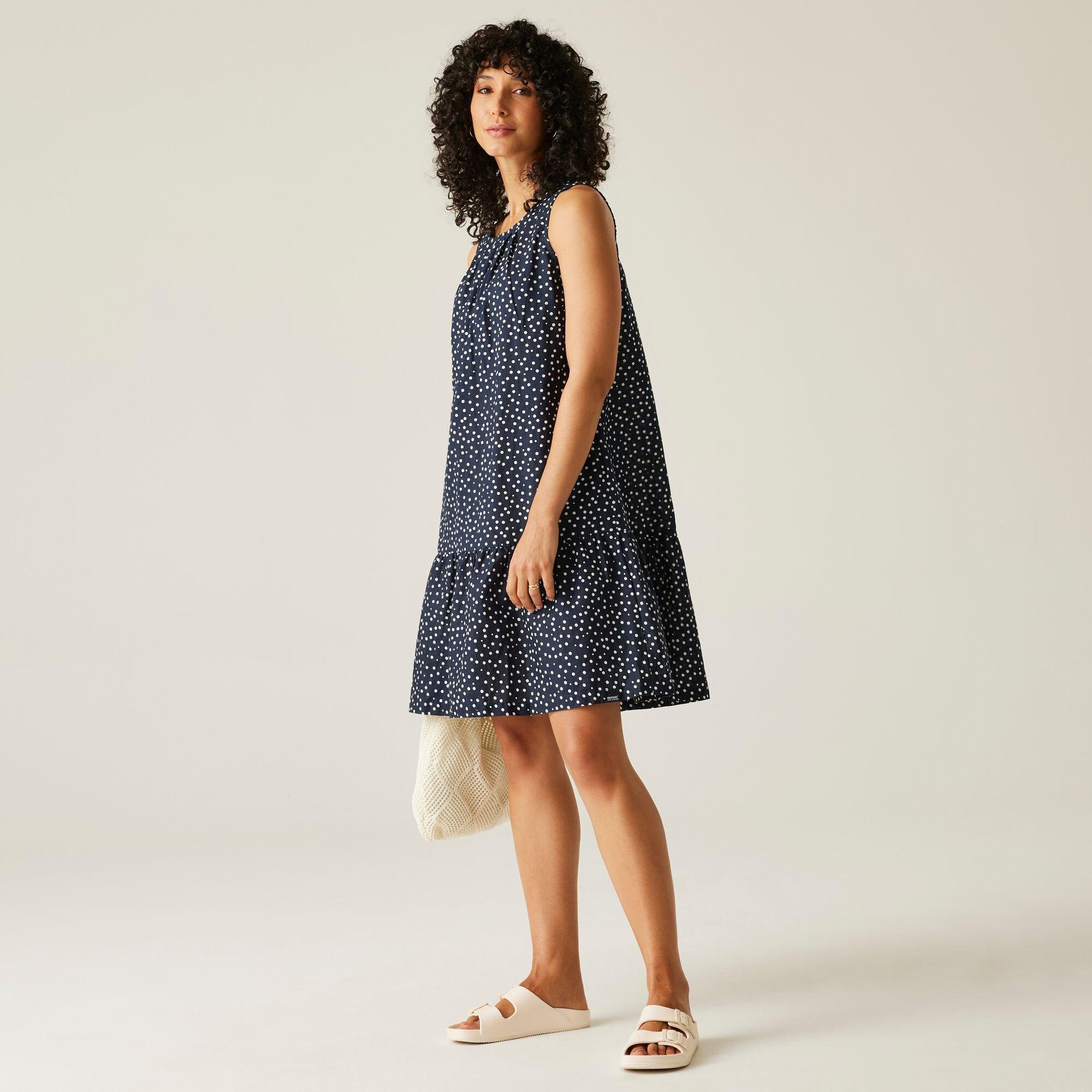 Navy/White Micr - Regatta - Women's Trisa Smock Dress - 3