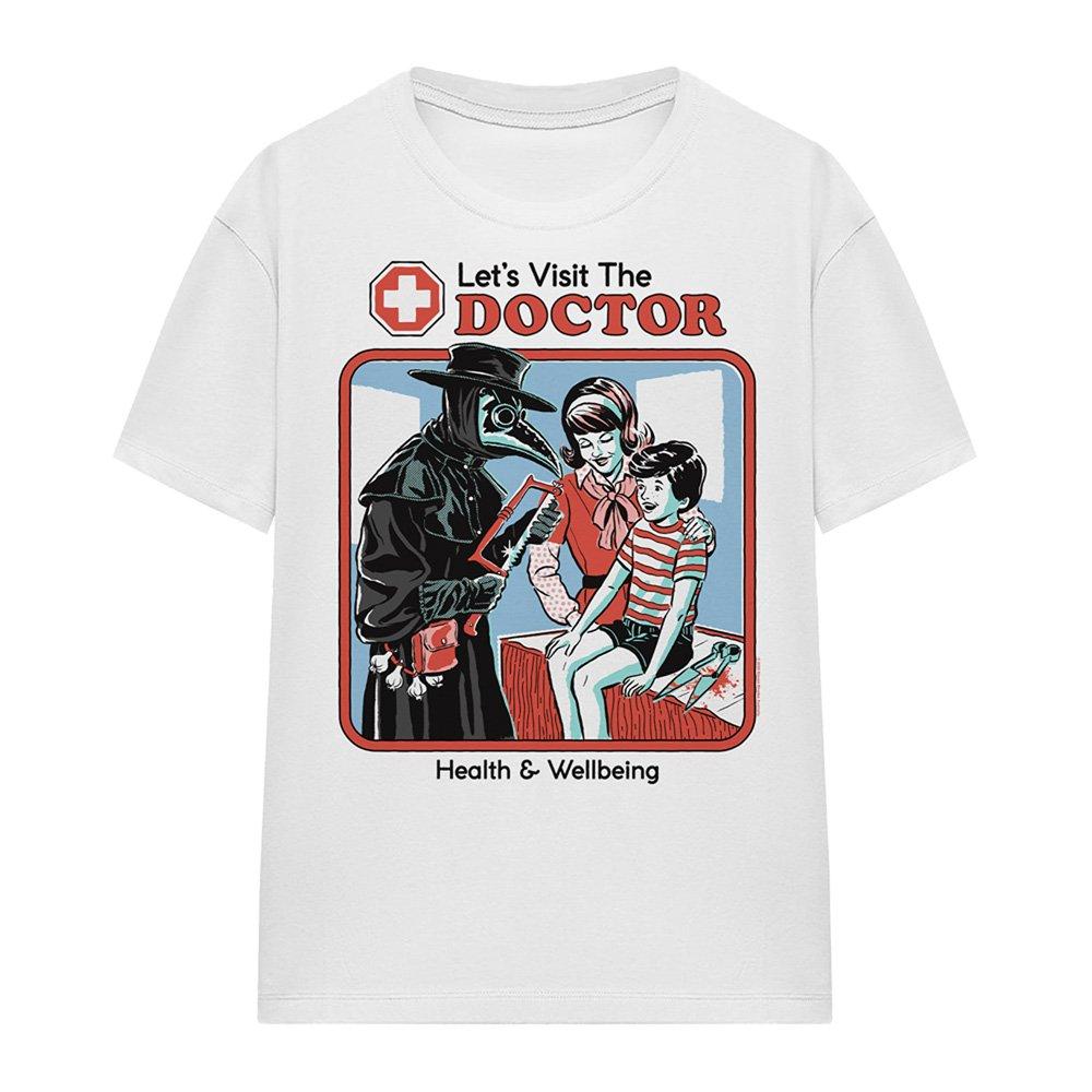White - Steven Rhodes - Steven Rhodes LetS Visit The Doctor T Shirt Whit - 4