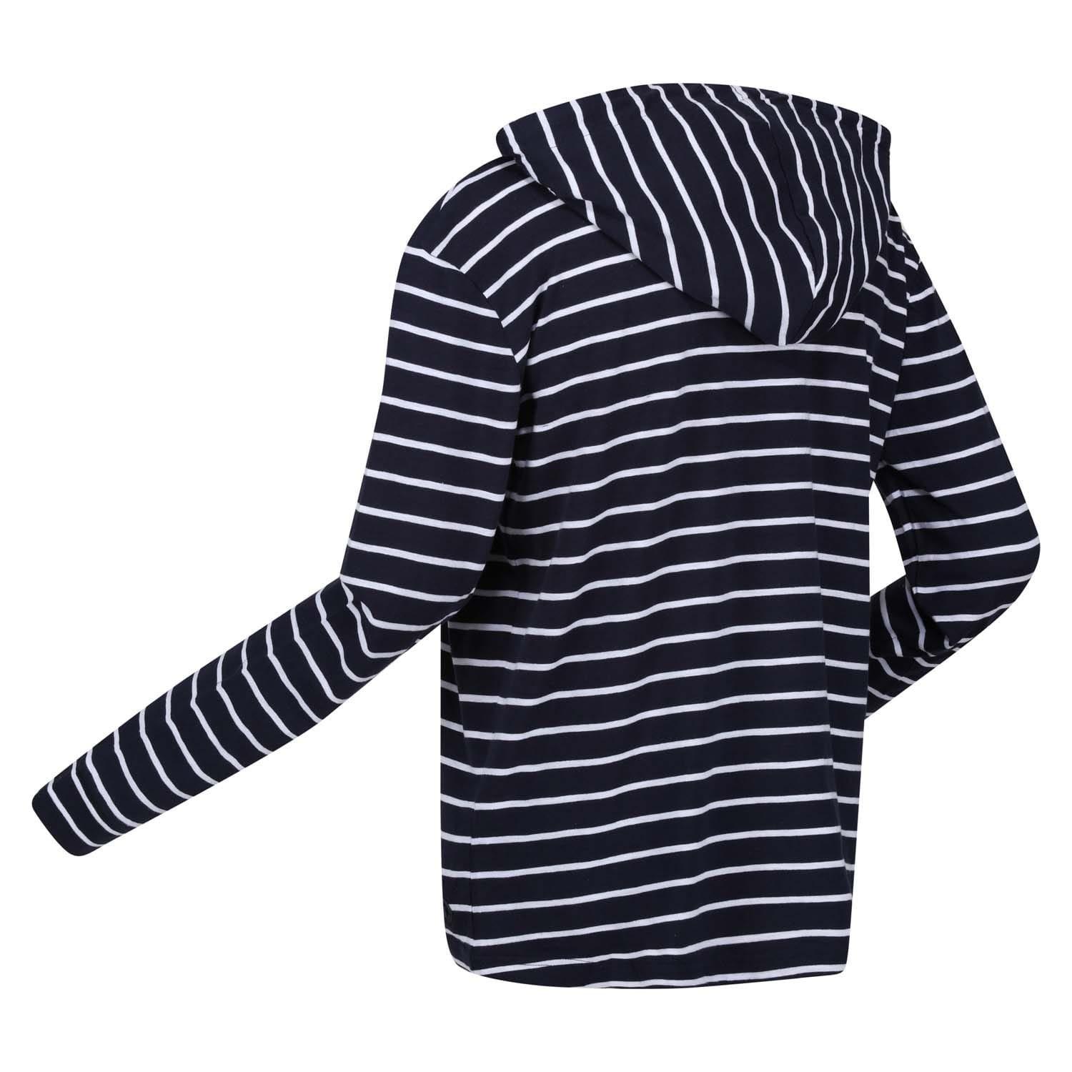 Navy-White - Regatta - Monsal Striped Hoodie - 2