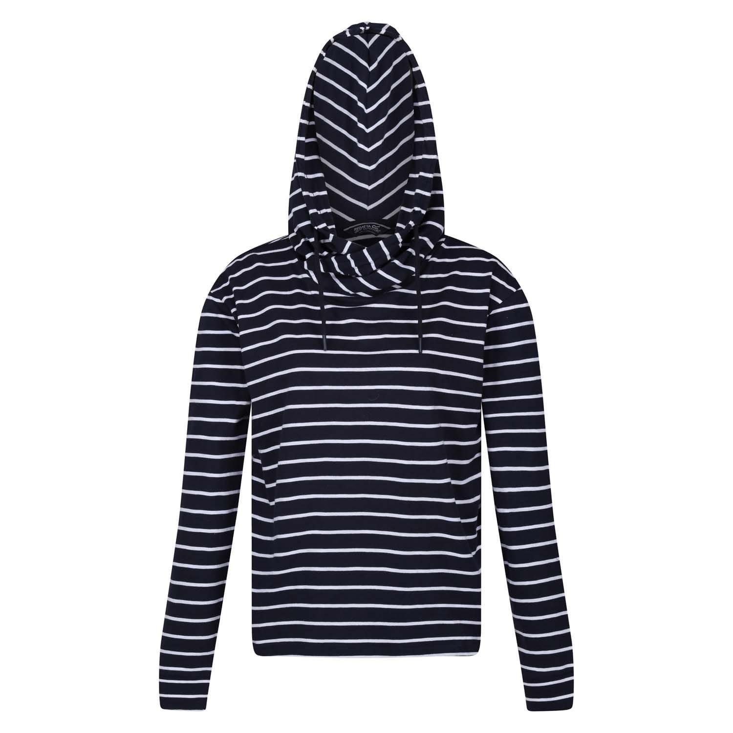 Navy-White - Regatta - Monsal Striped Hoodie - 3