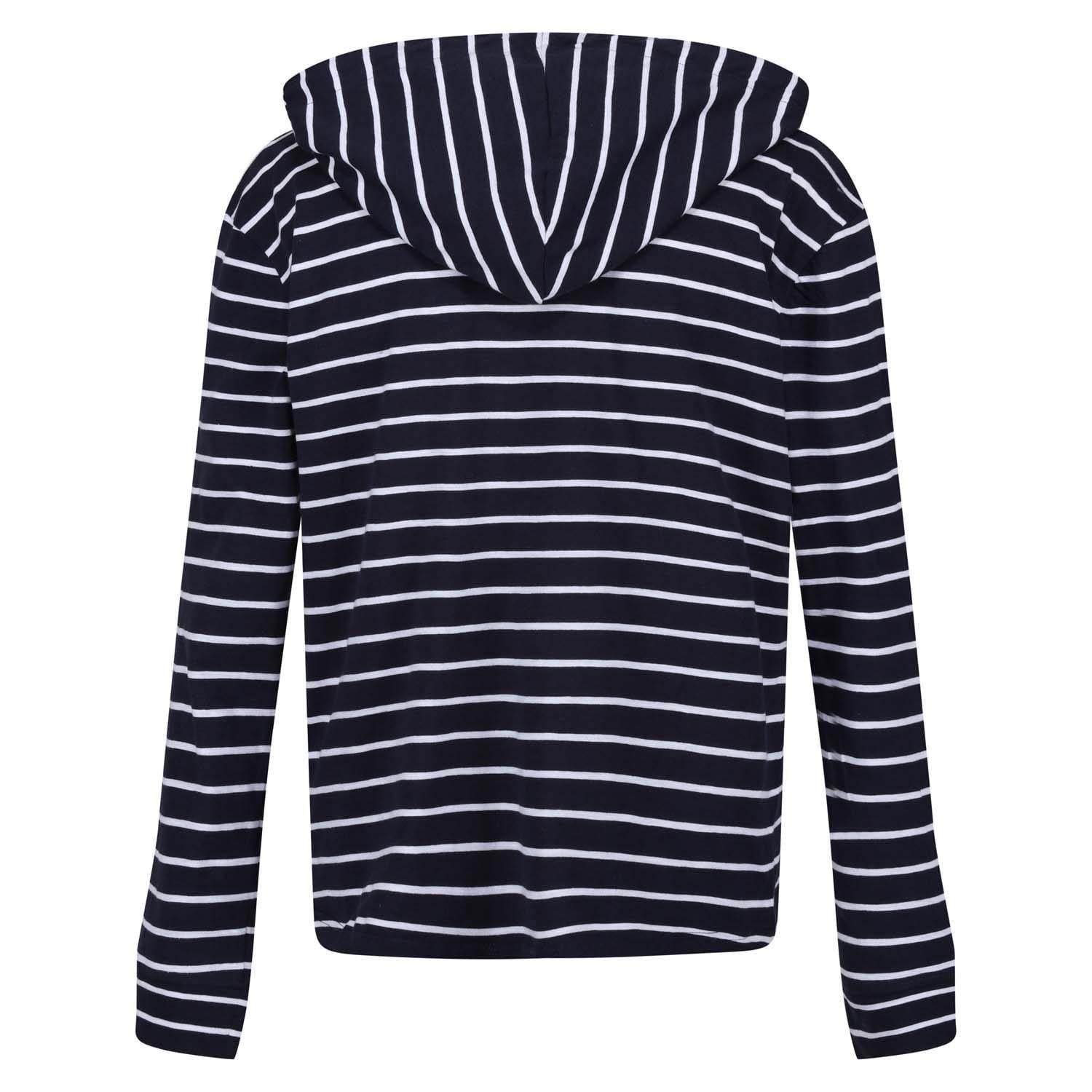 Navy-White - Regatta - Monsal Striped Hoodie - 4