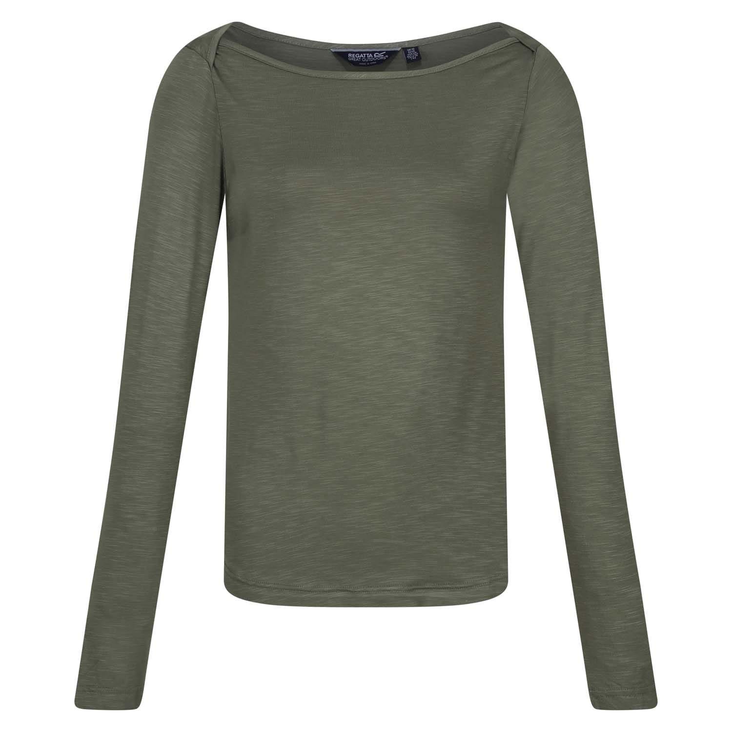 Green - Regatta - Lakeisha Boat Neck Long Sleeve Top - 3