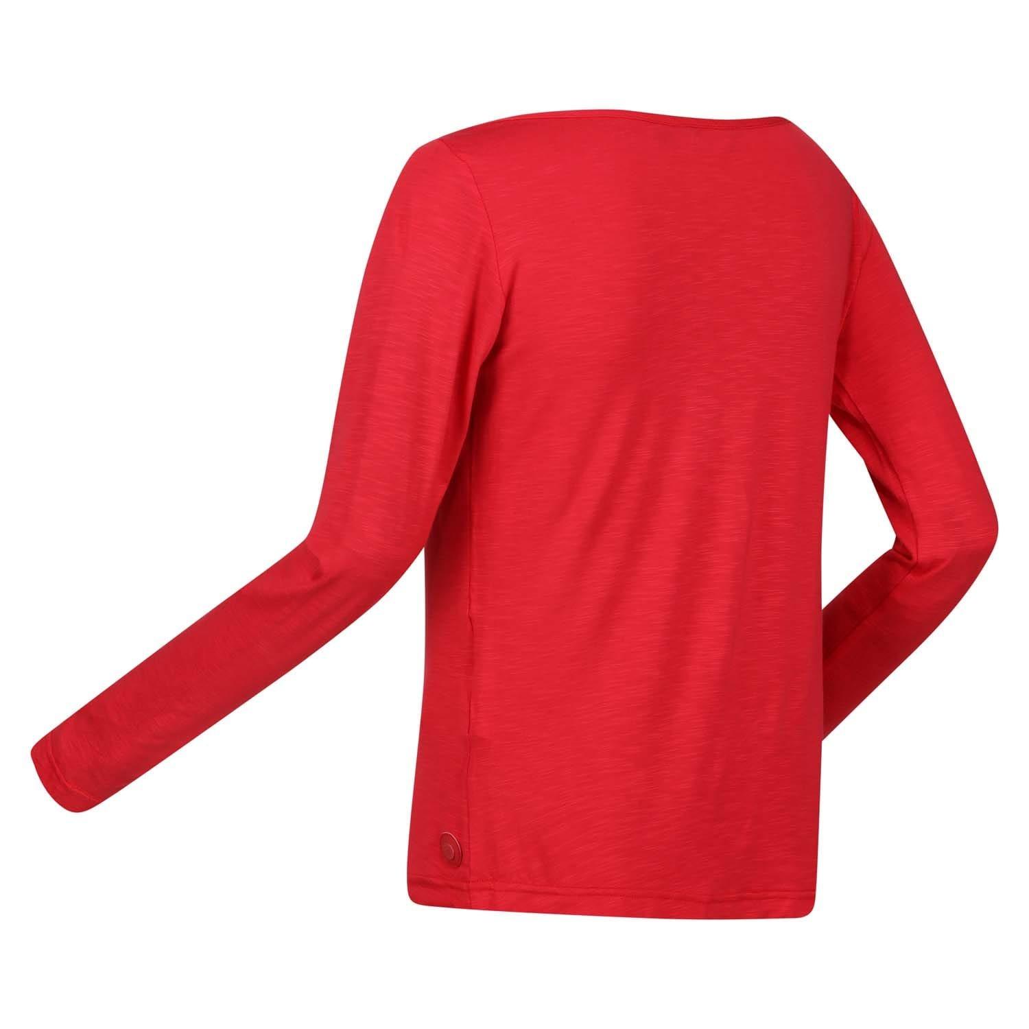Red - Regatta - Lakeisha Boat Neck Long Sleeve Top - 2