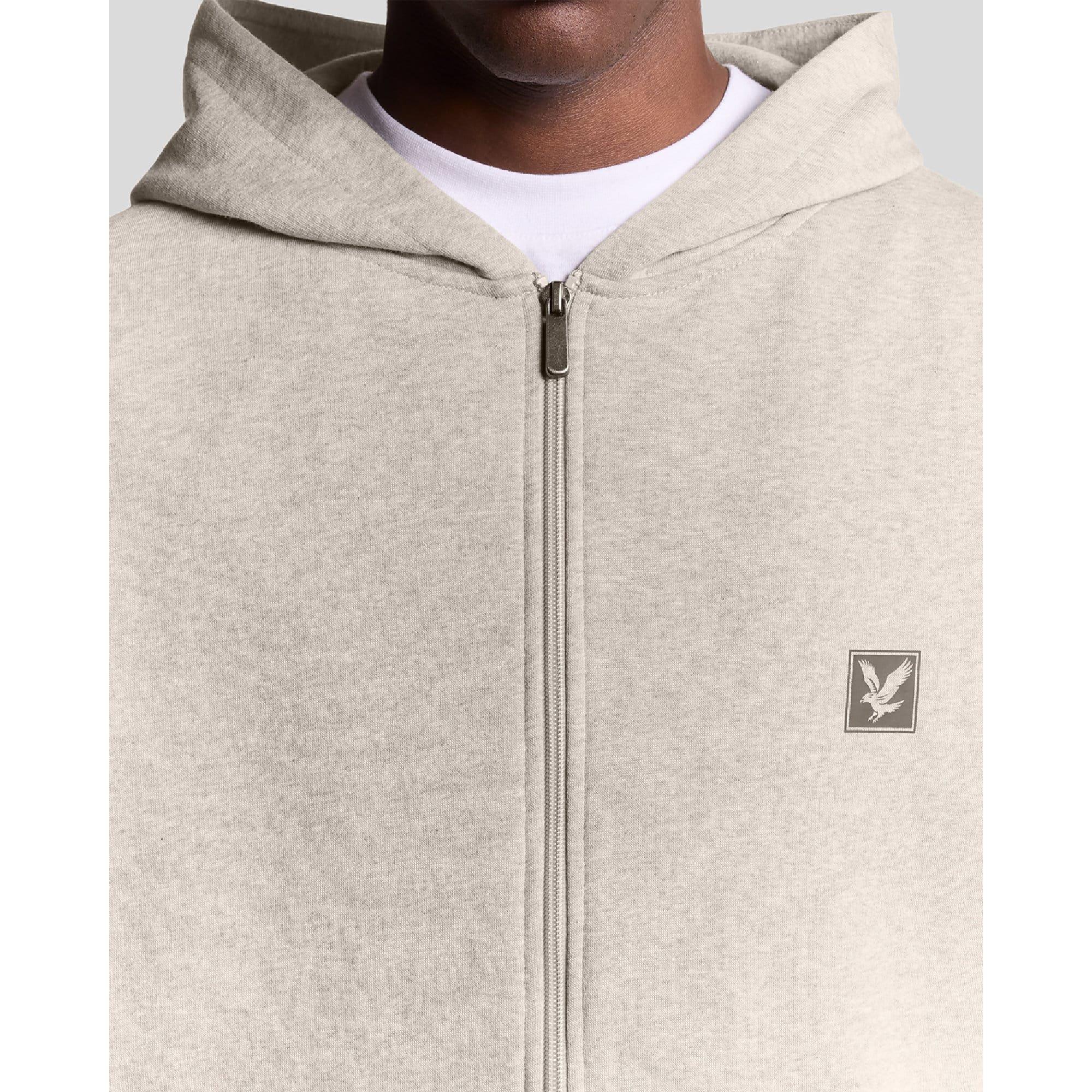 Beige - Lyle and Scott - Loungewear Zip Through Hoodie - 3