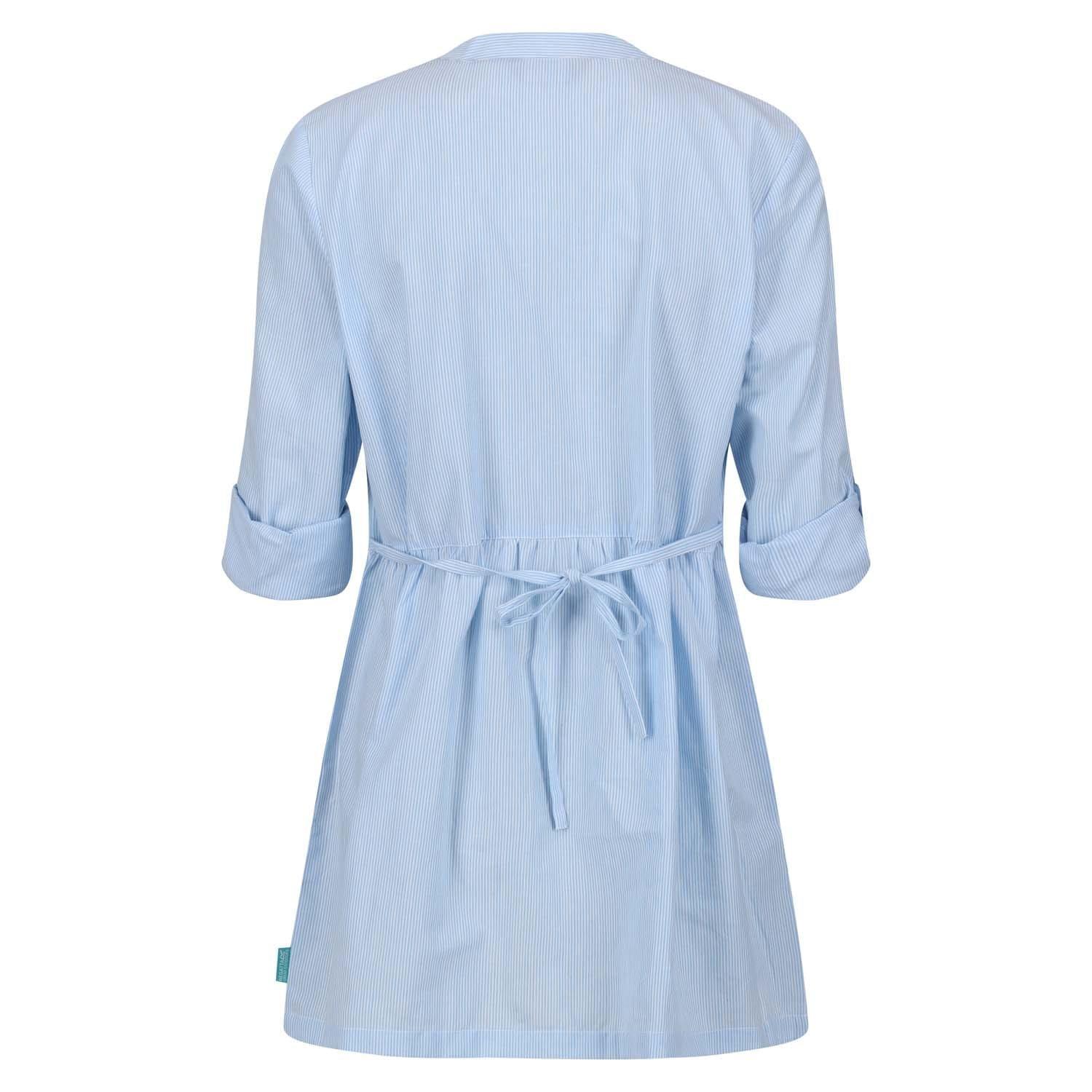 Light Blue - Regatta - Nemora Roll Sleeve Blouse Shirt Dress - 4