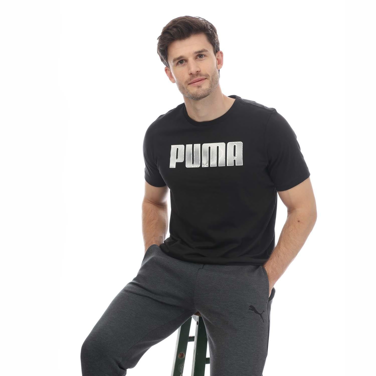 Black - Puma - Sportstyle Logo T-Shirt - 4