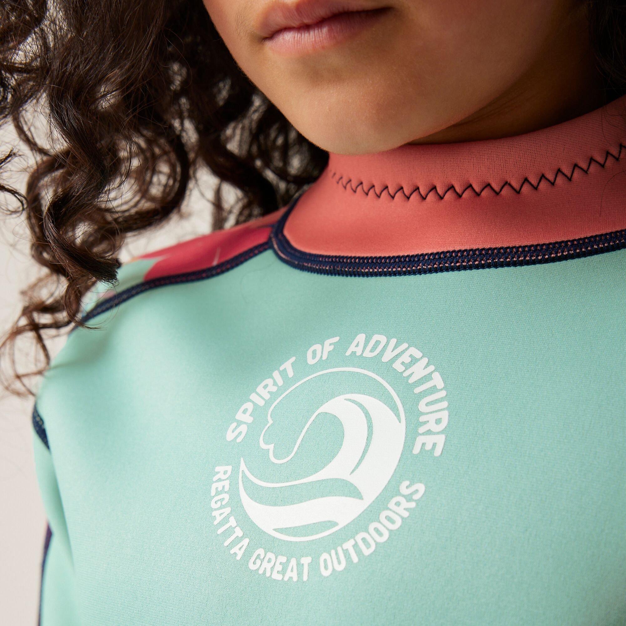 Tropical Leaf/A - Regatta - Kids' Wetsuit Shorties - 5