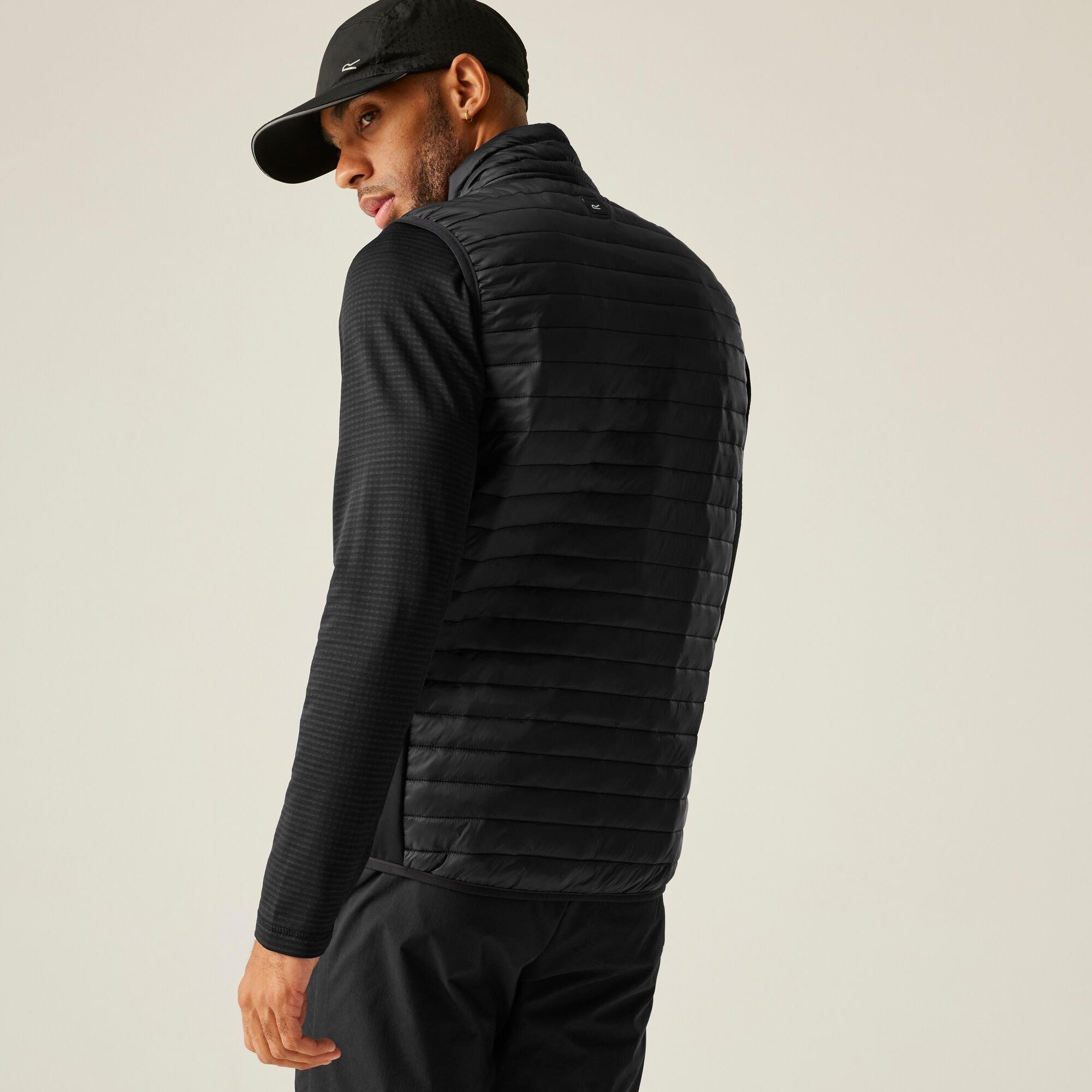 Black - Regatta - Men's Andreson Hybrid Water-Repellent Down-Touch Insulation Gilet - 2