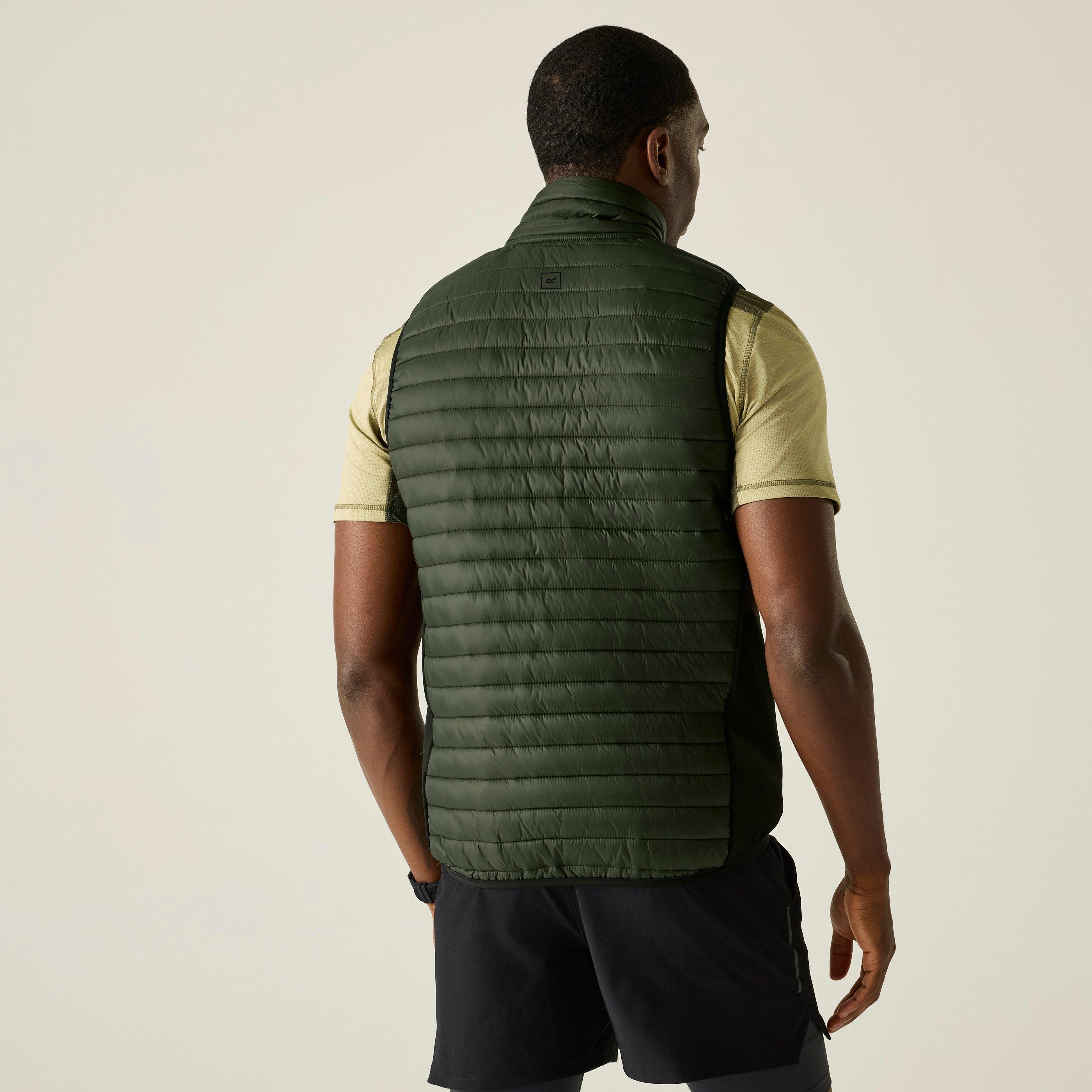 Darkkhak/Blk - Regatta - Mens Andreson Hybrid Water-Repellent Bodywarmer - 2
