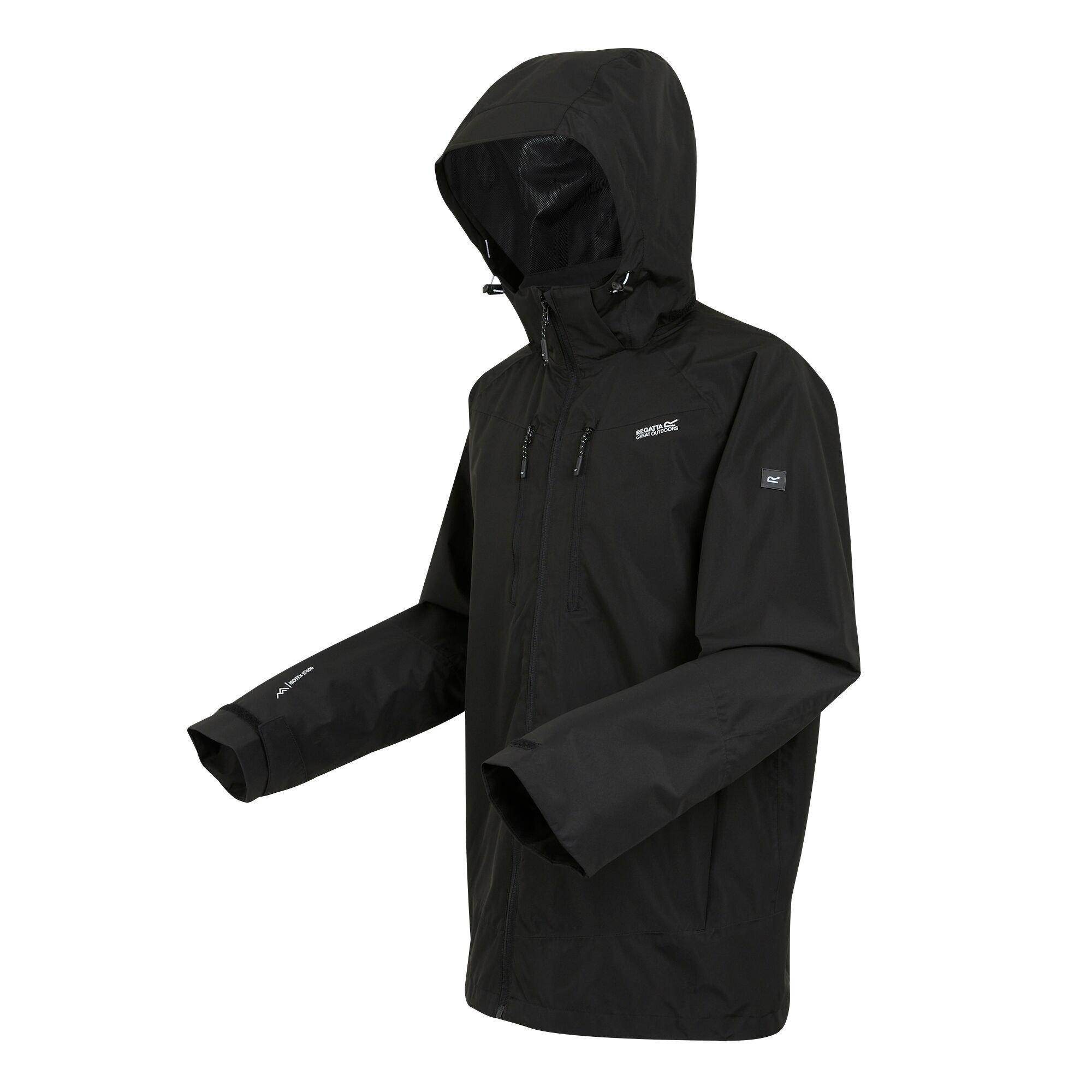 Black - Regatta - Men's Calderdale VI Isotex Waterproof Breathable Waterproof Jacket - 12