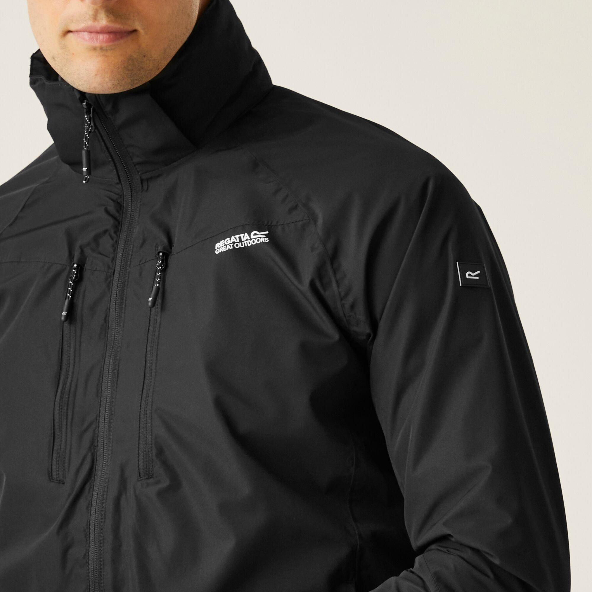 Black - Regatta - Men's Calderdale VI Isotex Waterproof Breathable Waterproof Jacket - 4