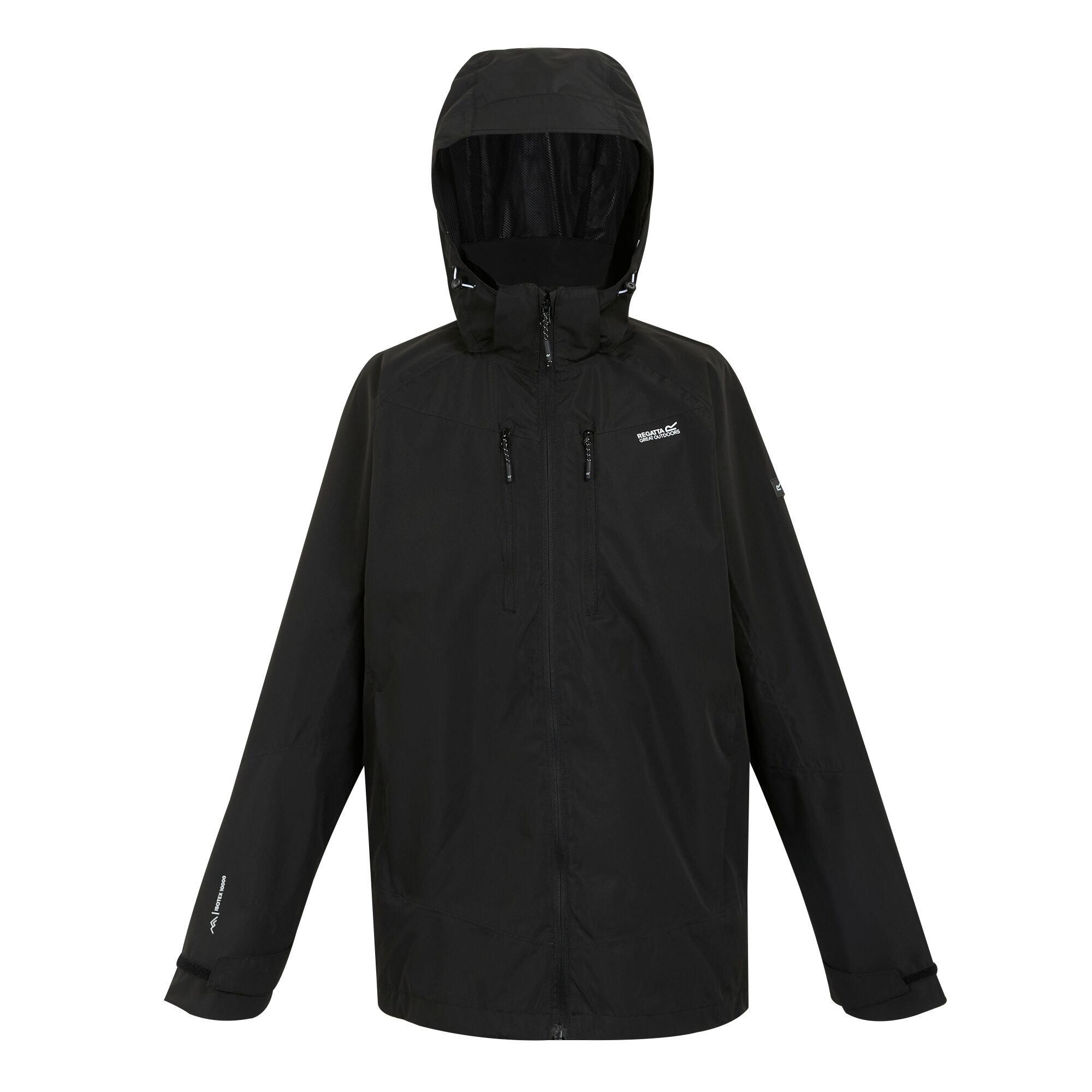 Black - Regatta - Men's Calderdale VI Isotex Waterproof Breathable Waterproof Jacket - 10