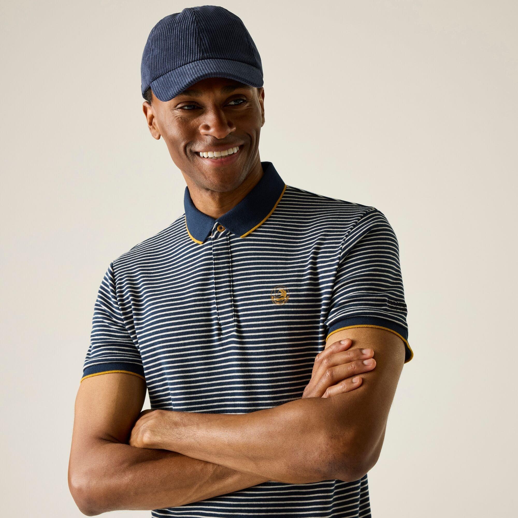 Navy/Stone Whit - Regatta - Mens Tiver Breathable Polo Shirts - 1