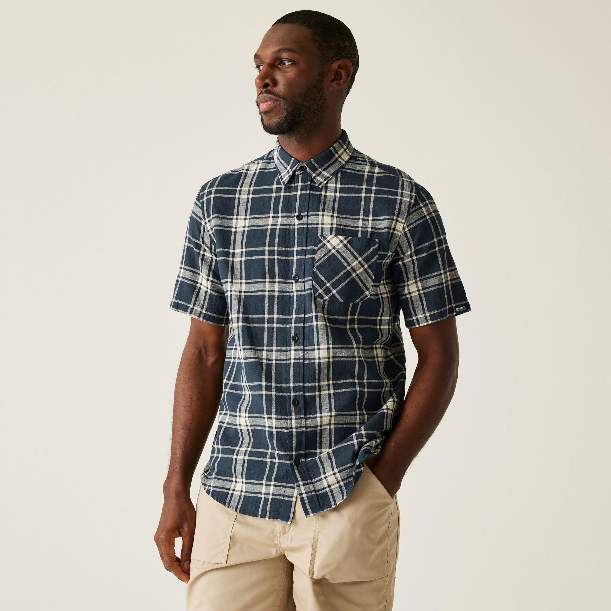 Navycheck - Regatta - Men's Loran Long-Sleeve Plain Shirt - 1