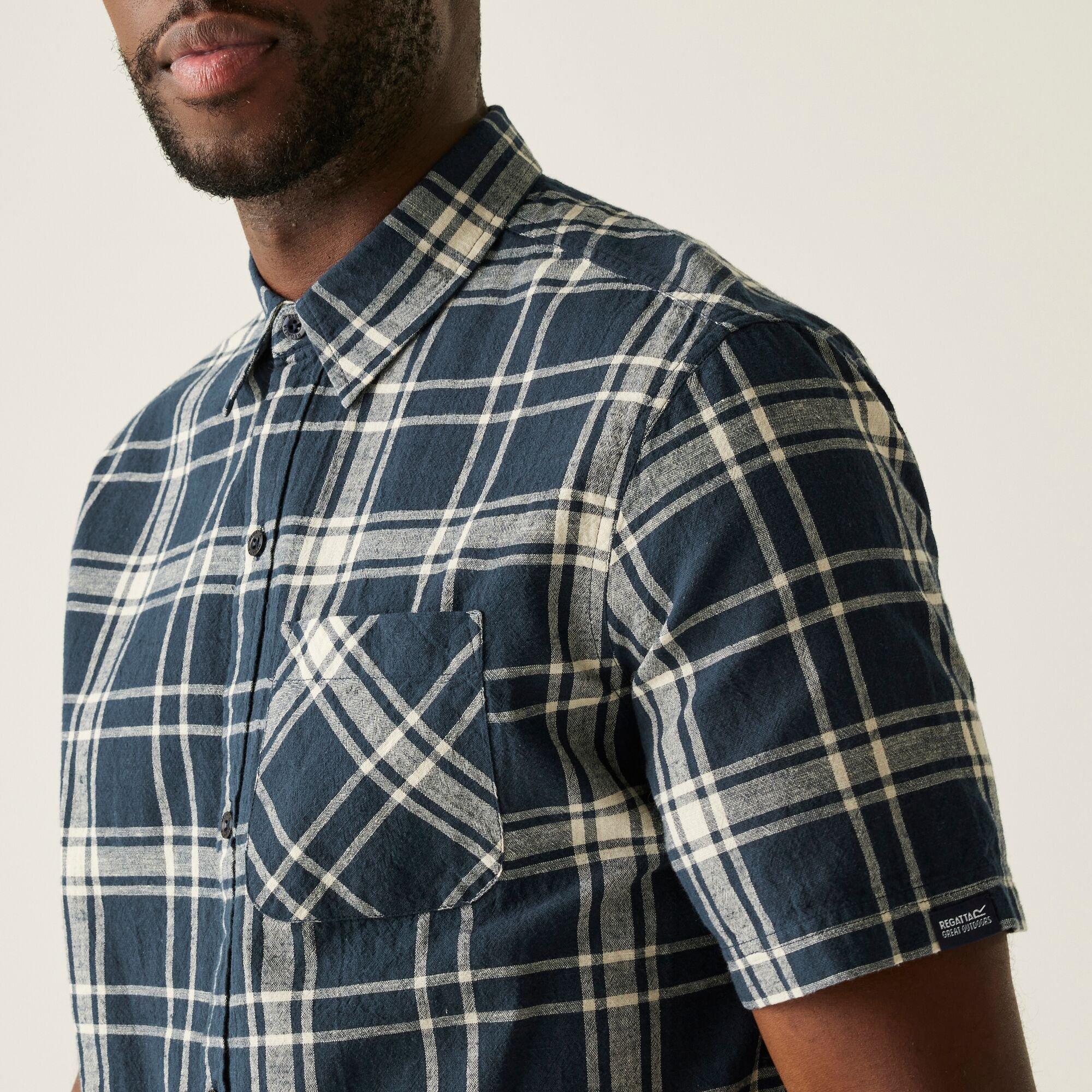 Navycheck - Regatta - Men's Loran Long-Sleeve Plain Shirt - 4