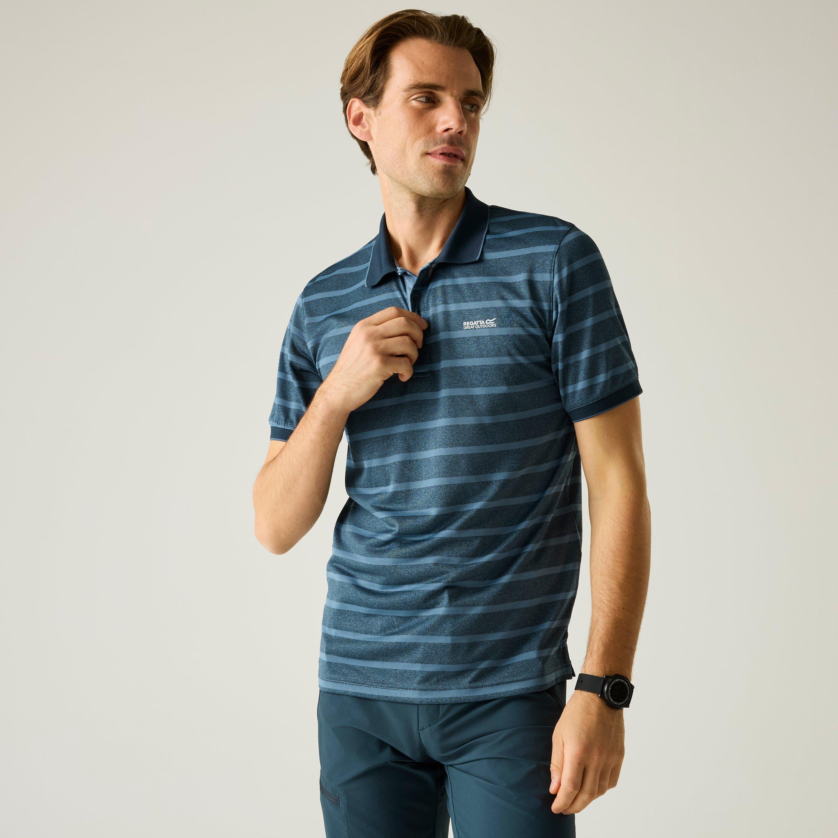 Regatta Men's Kildra Sweat-Wicking Polo Shirt - Nhtsky/Cnbl - S
