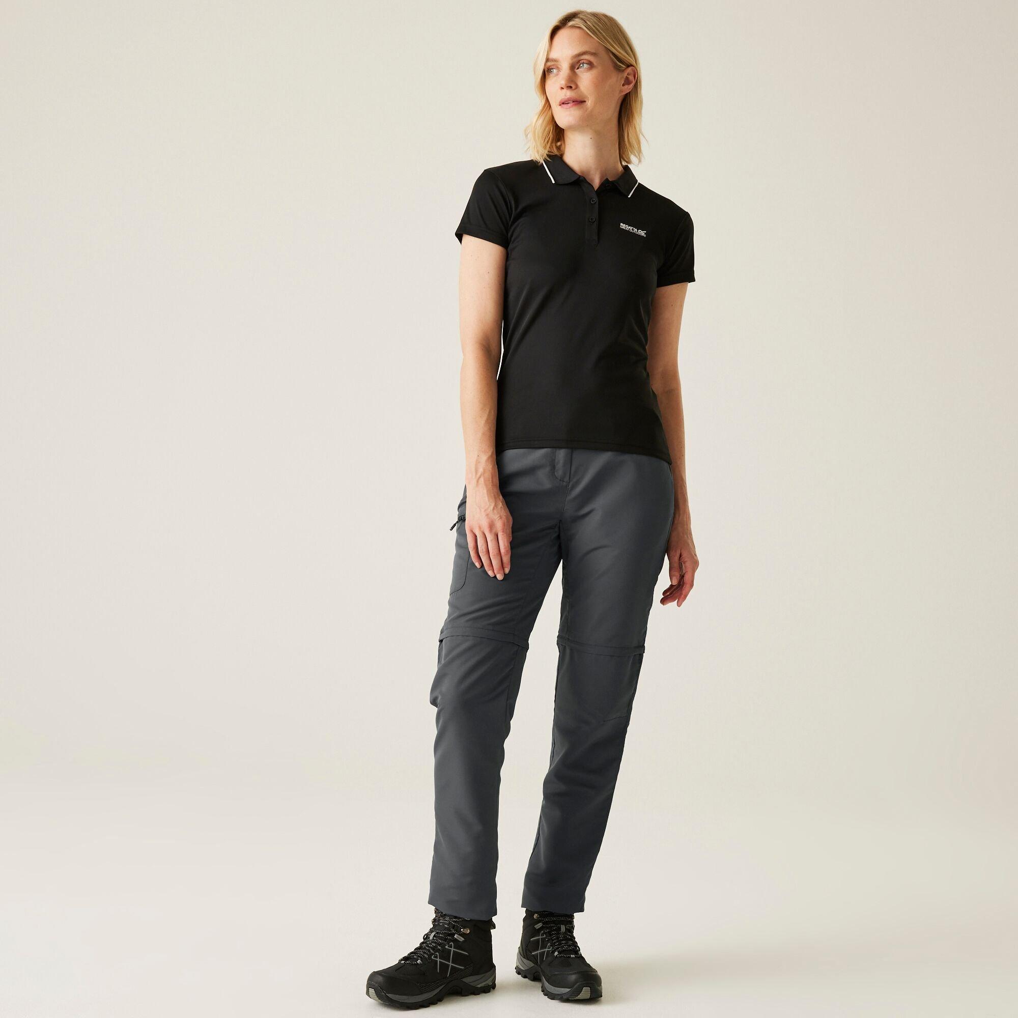 Seal Grey - Regatta - Women's Chaska III Walking Trousers - 3