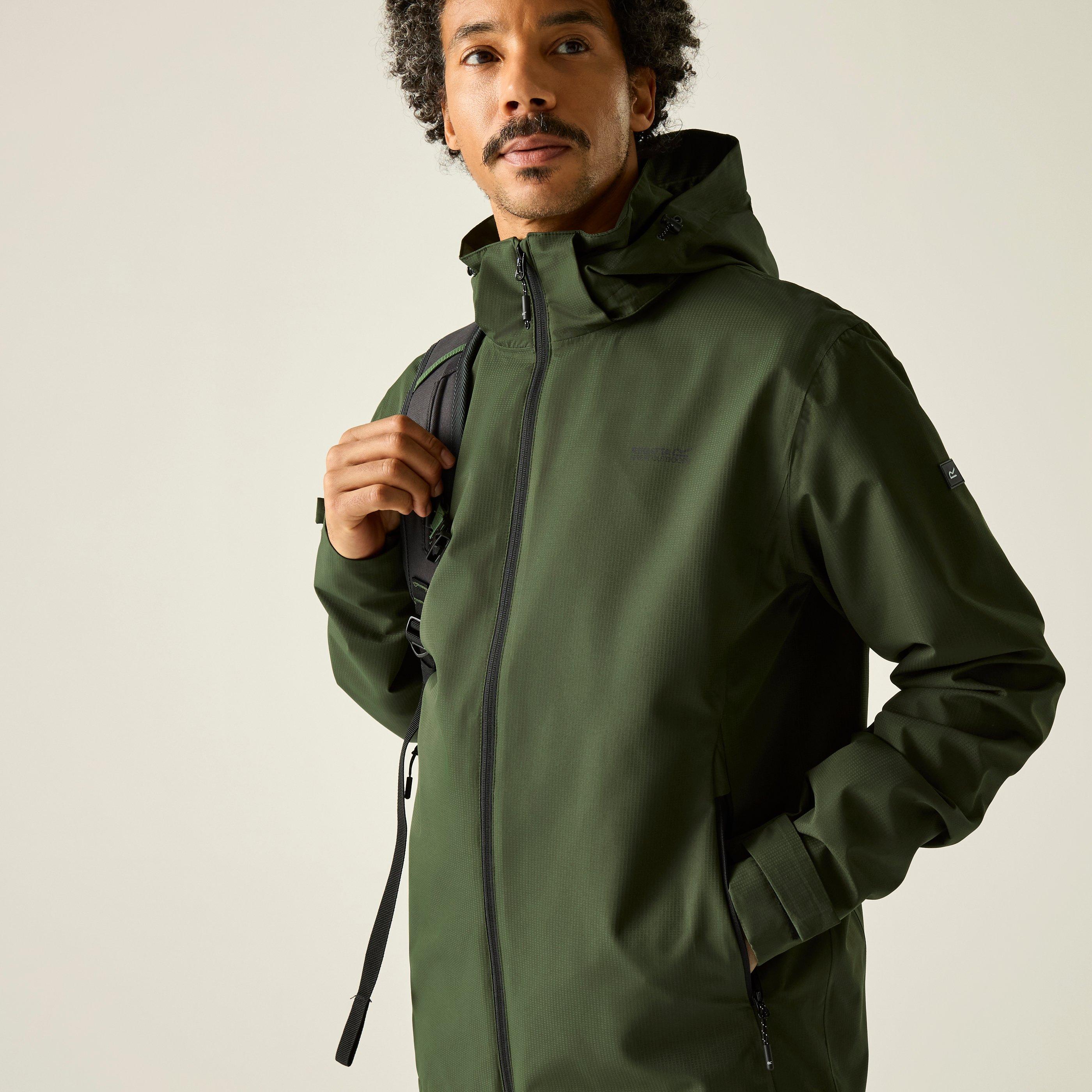 Dark Khaki - Regatta - Mens Oakhowe Waterproof Isotex Jacket - 4