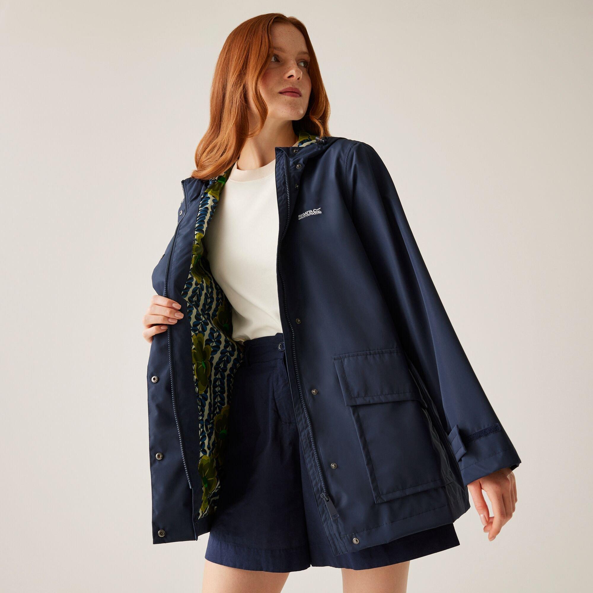 Navy (Lotus Oli - Regatta - Women's Orla Kiely Swing III Waterproof Breathable Waterproof Jacket - 1